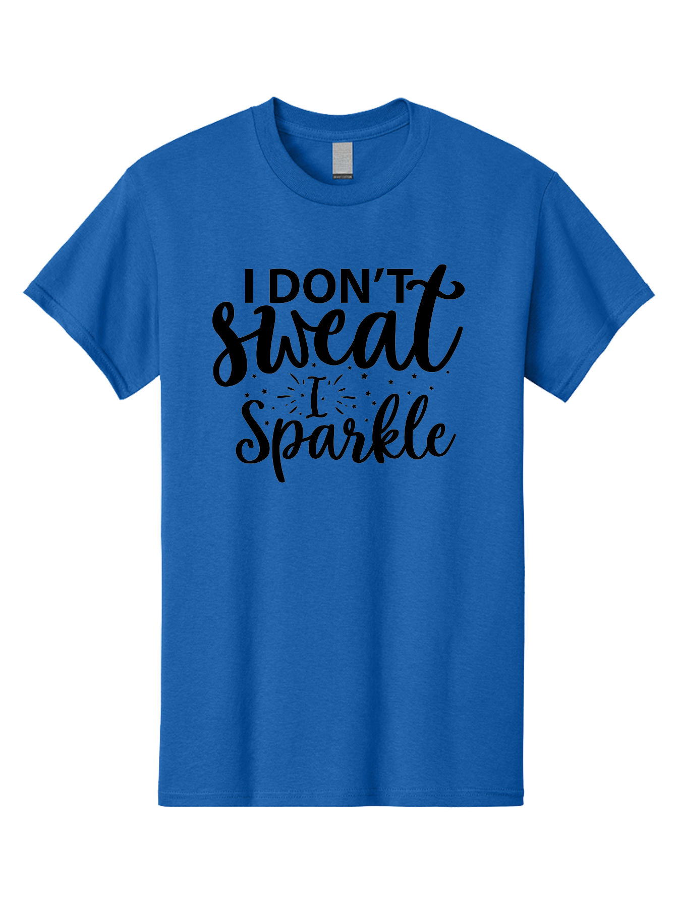I-Don-T-Sweat-I-Sparkle Men'S Graphic Tee, 100% Cotton, Comfortable Casual Summer Wear, Machine Washable, Motivational Quote, Inspirational Phrase, Fitness Motivation, Positivity, Confidence, Sparkle, Shine, Empowerment, Uplifting Message, Aad421 23