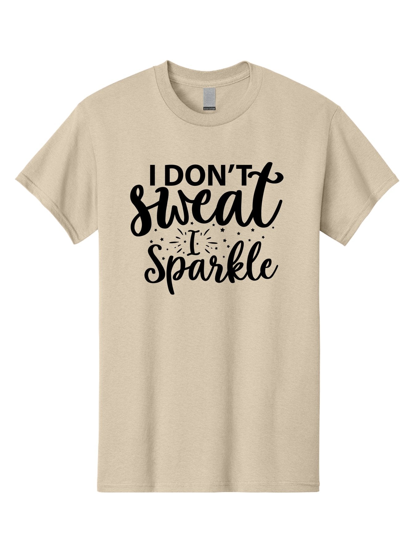 I-Don-T-Sweat-I-Sparkle Men'S Graphic Tee, 100% Cotton, Comfortable Casual Summer Wear, Machine Washable, Motivational Quote, Inspirational Phrase, Fitness Motivation, Positivity, Confidence, Sparkle, Shine, Empowerment, Uplifting Message, Aad421 13