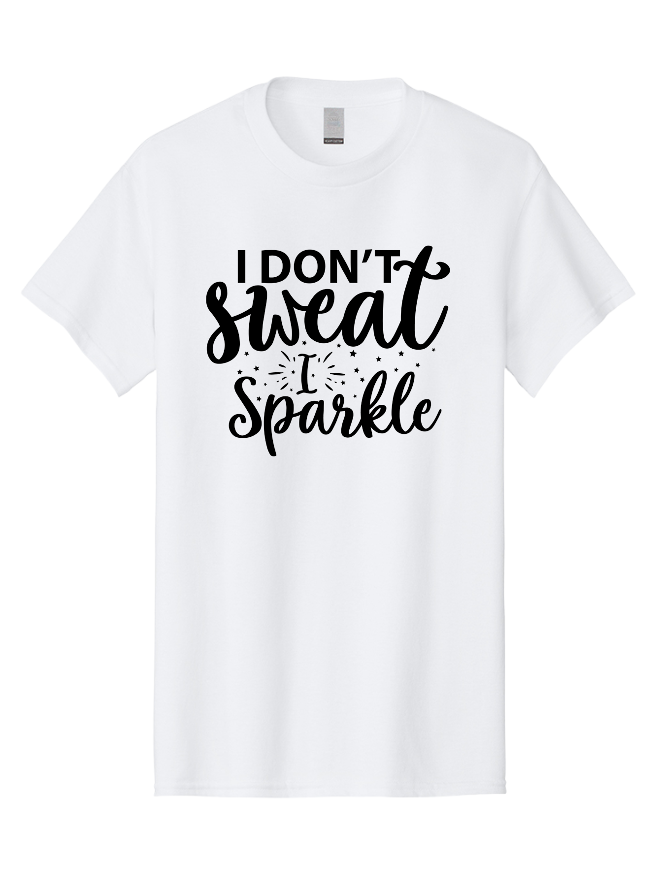 I-Don-T-Sweat-I-Sparkle Men'S Graphic Tee, 100% Cotton, Comfortable Casual Summer Wear, Machine Washable, Motivational Quote, Inspirational Phrase, Fitness Motivation, Positivity, Confidence, Sparkle, Shine, Empowerment, Uplifting Message, Aad421 15