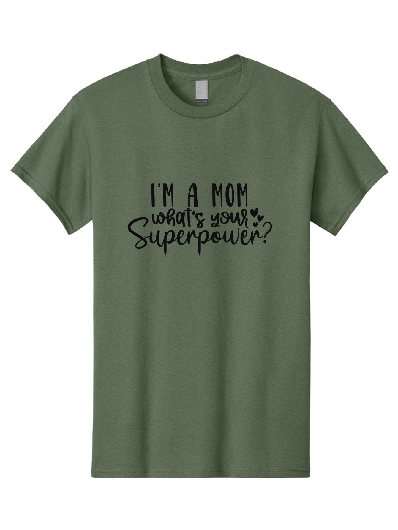 I-M-A-Mom-What-S-Your-Superpower Men'S Graphic Tee, 100% Cotton, Comfortable Casual Summer Wear, Machine Washable, Motherhood Empowerment, Mom Quotes, Superpower Mom, Mother'S Day Gift, Inspirational Quotes, Mom Life, Funny Mom Quotes, Aad423 8