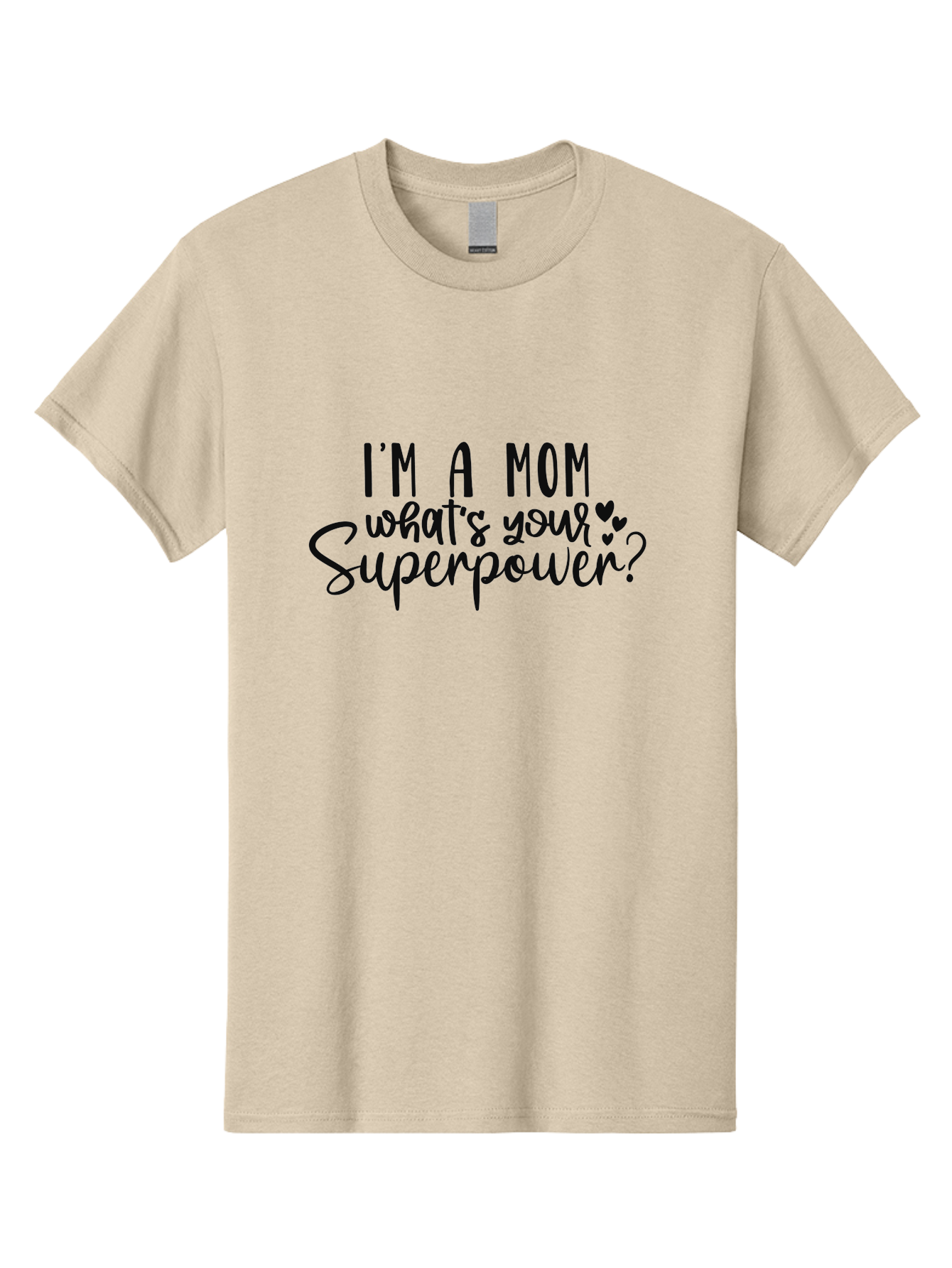 I-M-A-Mom-What-S-Your-Superpower Men'S Graphic Tee, 100% Cotton, Comfortable Casual Summer Wear, Machine Washable, Motherhood Empowerment, Mom Quotes, Superpower Mom, Mother'S Day Gift, Inspirational Quotes, Mom Life, Funny Mom Quotes, Aad423 21