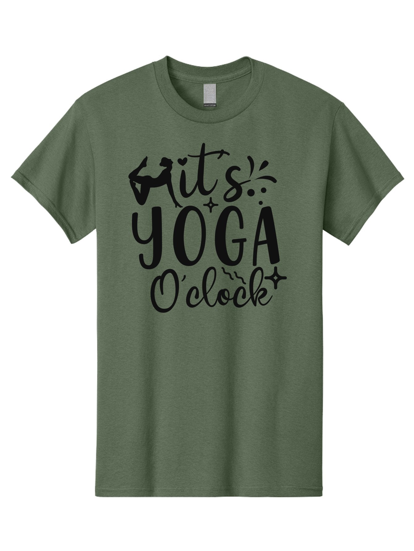 It-S-Yoga-O-Clock Men'S Graphic Tee, 100% Cotton, Comfortable Casual Summer Wear, Machine Washable, Yoga Inspiration, Motivational Quote, Wellness Quote, Mindfulness, Yoga Practice, Positive Affirmation, Fitness Motivation, Yoga Love, Aad428 9