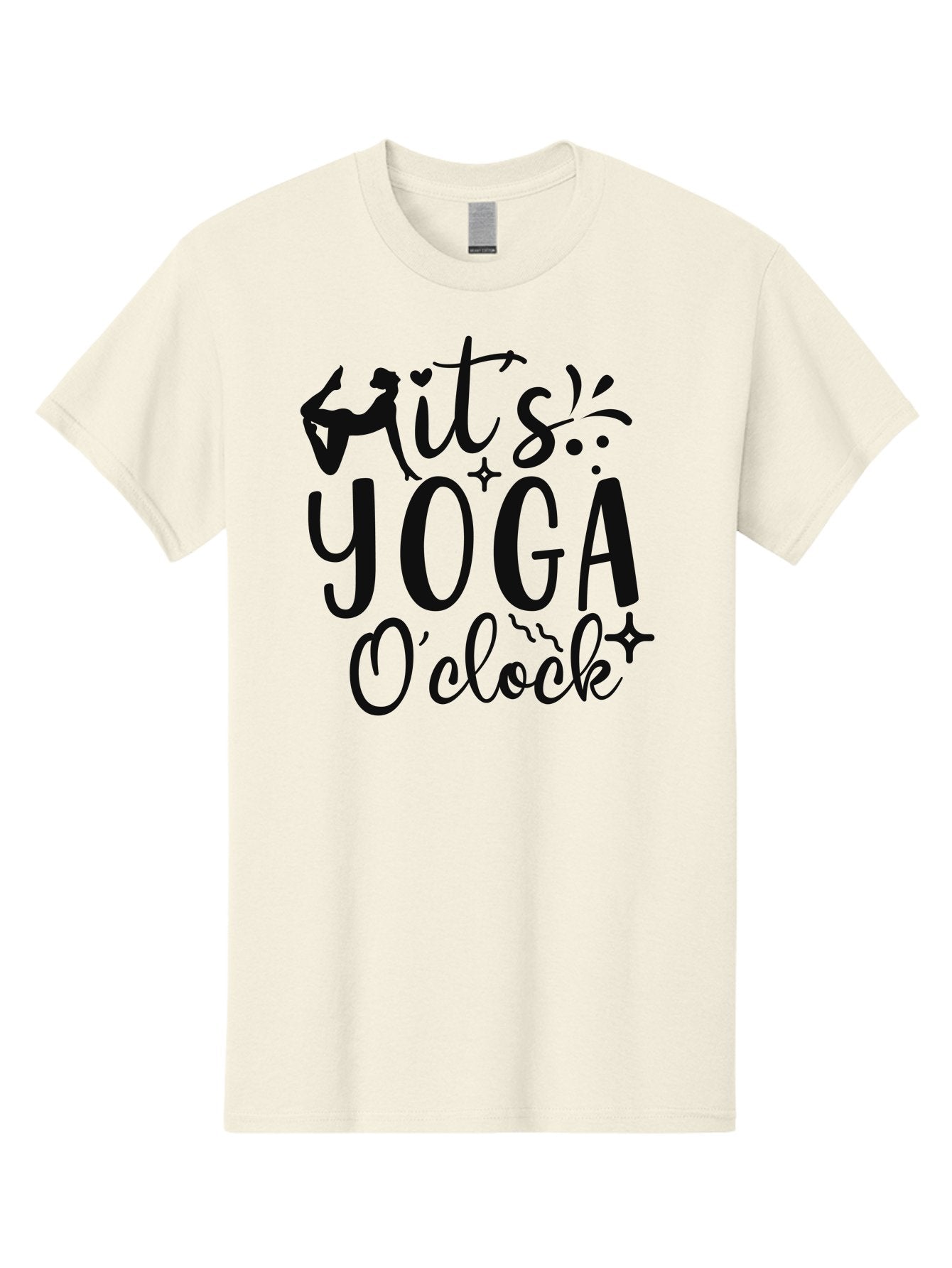 It-S-Yoga-O-Clock Men'S Graphic Tee, 100% Cotton, Comfortable Casual Summer Wear, Machine Washable, Yoga Inspiration, Motivational Quote, Wellness Quote, Mindfulness, Yoga Practice, Positive Affirmation, Fitness Motivation, Yoga Love, Aad428 14