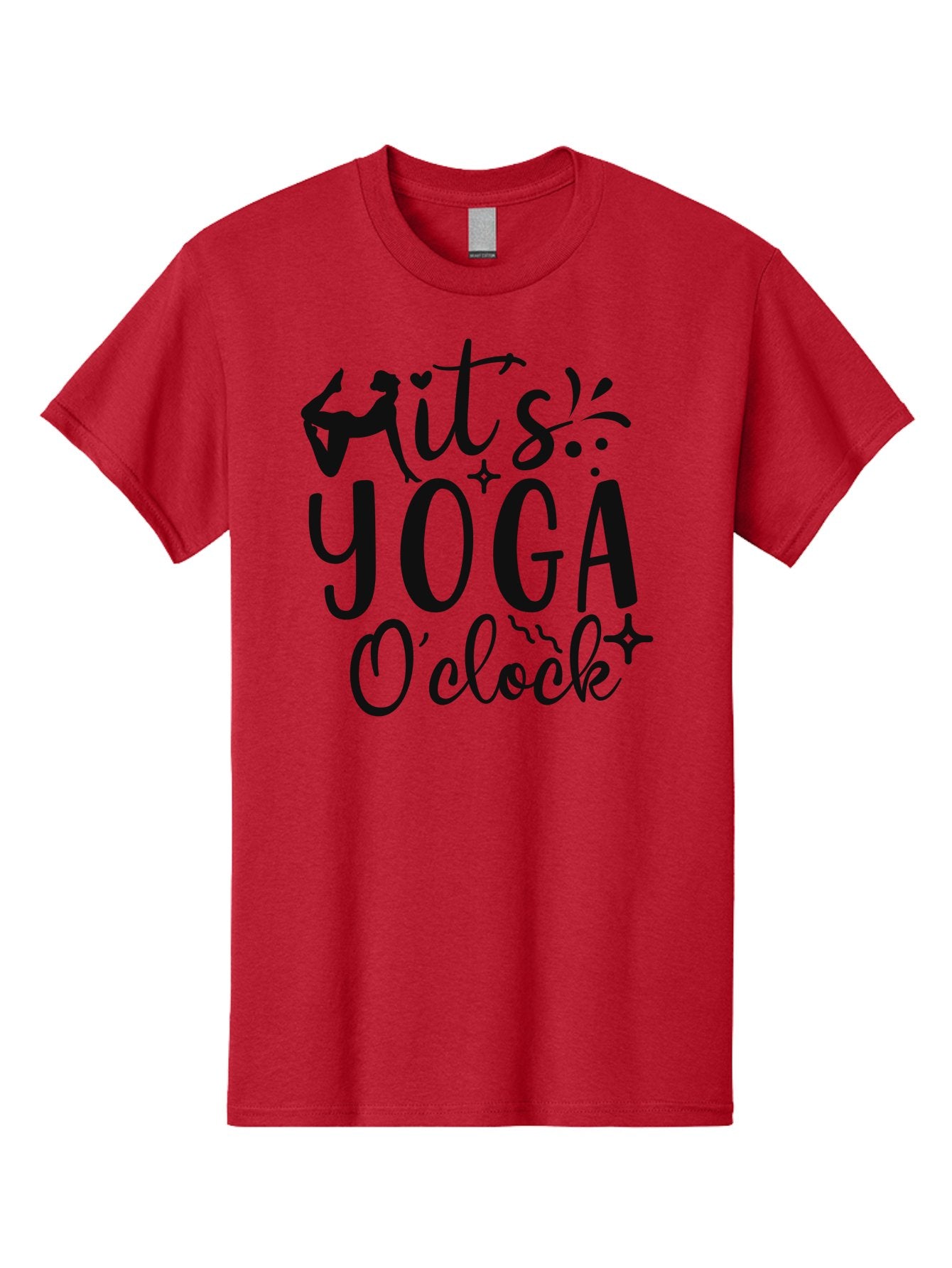 It-S-Yoga-O-Clock Men'S Graphic Tee, 100% Cotton, Comfortable Casual Summer Wear, Machine Washable, Yoga Inspiration, Motivational Quote, Wellness Quote, Mindfulness, Yoga Practice, Positive Affirmation, Fitness Motivation, Yoga Love, Aad428 11
