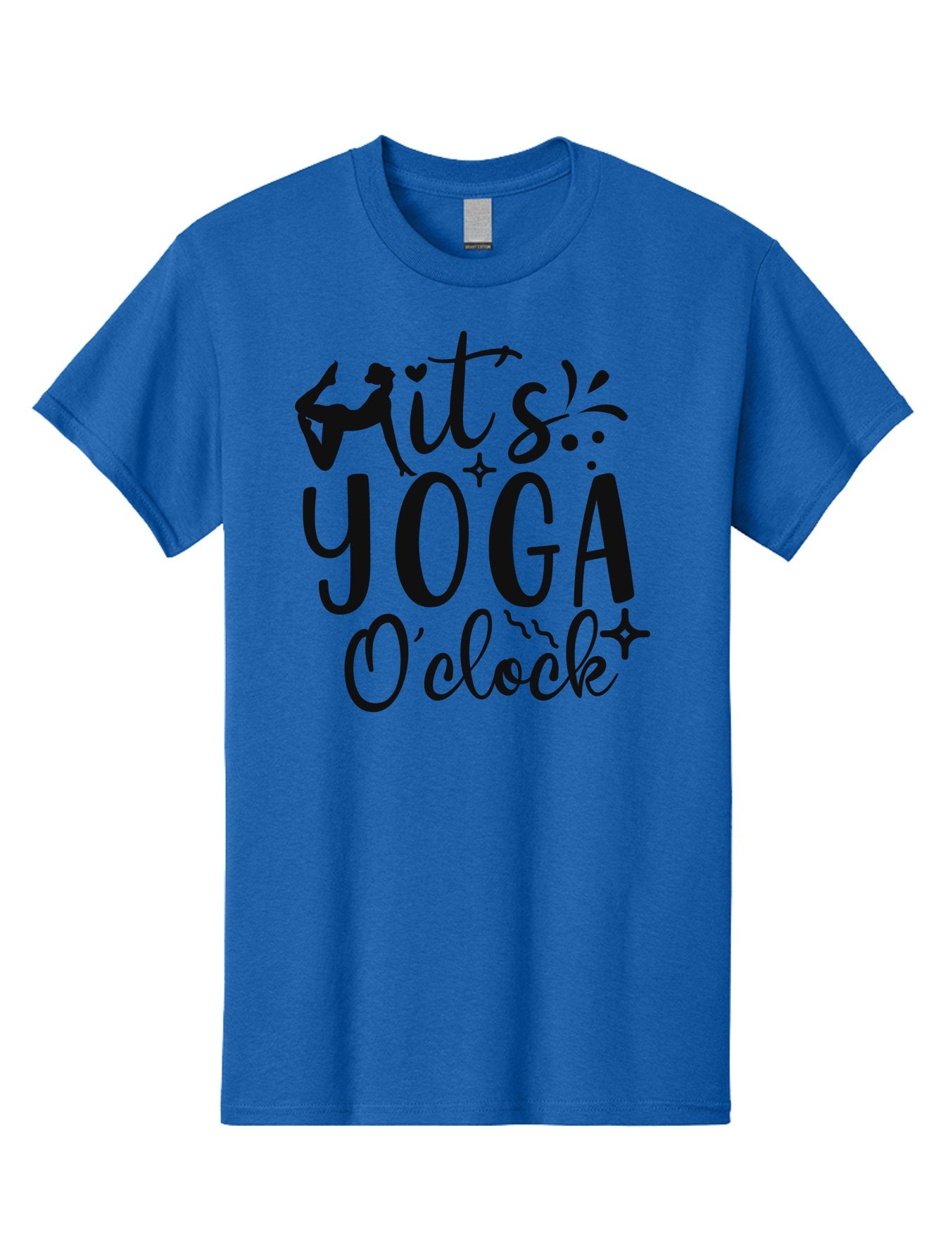 It-S-Yoga-O-Clock Men'S Graphic Tee, 100% Cotton, Comfortable Casual Summer Wear, Machine Washable, Yoga Inspiration, Motivational Quote, Wellness Quote, Mindfulness, Yoga Practice, Positive Affirmation, Fitness Motivation, Yoga Love, Aad428 6