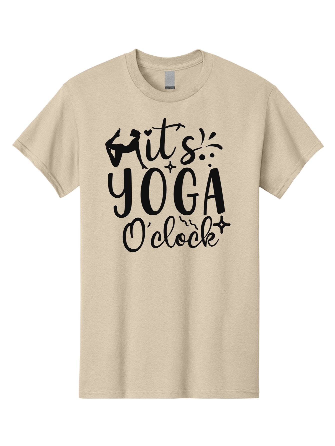 It-S-Yoga-O-Clock Men'S Graphic Tee, 100% Cotton, Comfortable Casual Summer Wear, Machine Washable, Yoga Inspiration, Motivational Quote, Wellness Quote, Mindfulness, Yoga Practice, Positive Affirmation, Fitness Motivation, Yoga Love, Aad428 15