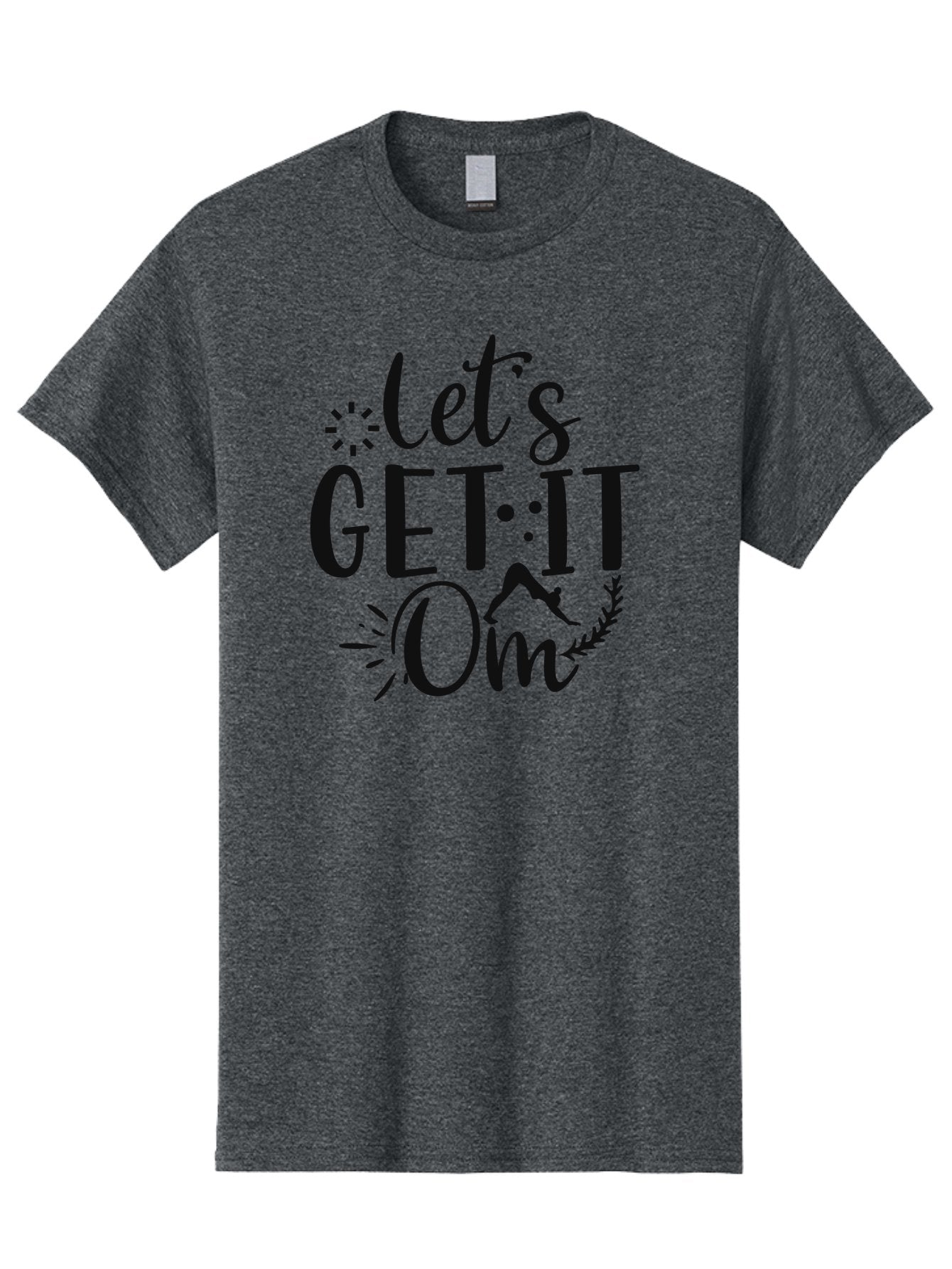 Let-S-Get-It-Om Men'S Graphic Tee, 100% Cotton, Comfortable Casual Summer Wear, Machine Washable, Yoga Inspiration, Mindfulness, Wellness Quotes, Meditation Motivation, Zen Lifestyle, Fitness Mantra, Om Symbol, Spiritual Journey Aad430 6