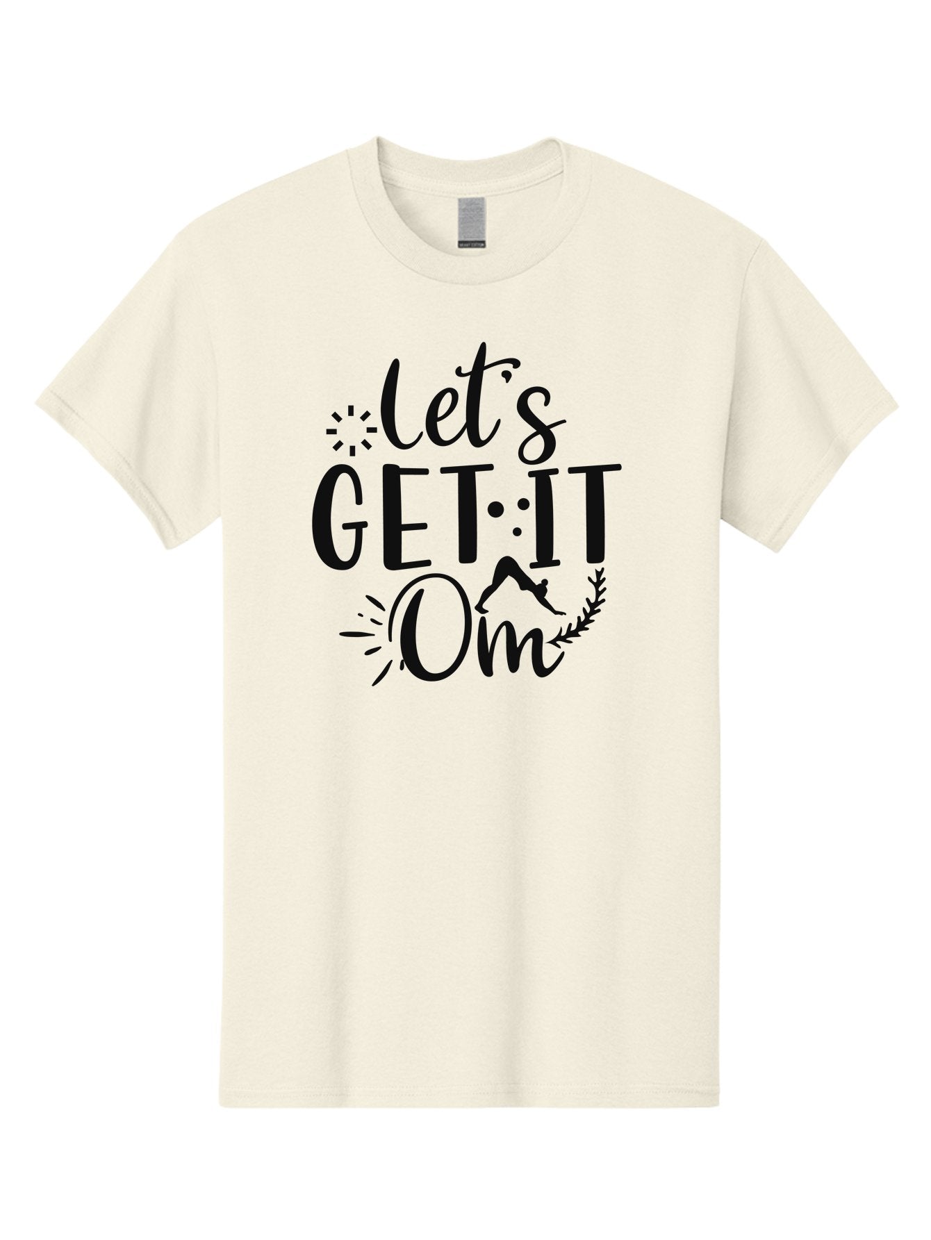 Let-S-Get-It-Om Men'S Graphic Tee, 100% Cotton, Comfortable Casual Summer Wear, Machine Washable, Yoga Inspiration, Mindfulness, Wellness Quotes, Meditation Motivation, Zen Lifestyle, Fitness Mantra, Om Symbol, Spiritual Journey Aad430 8
