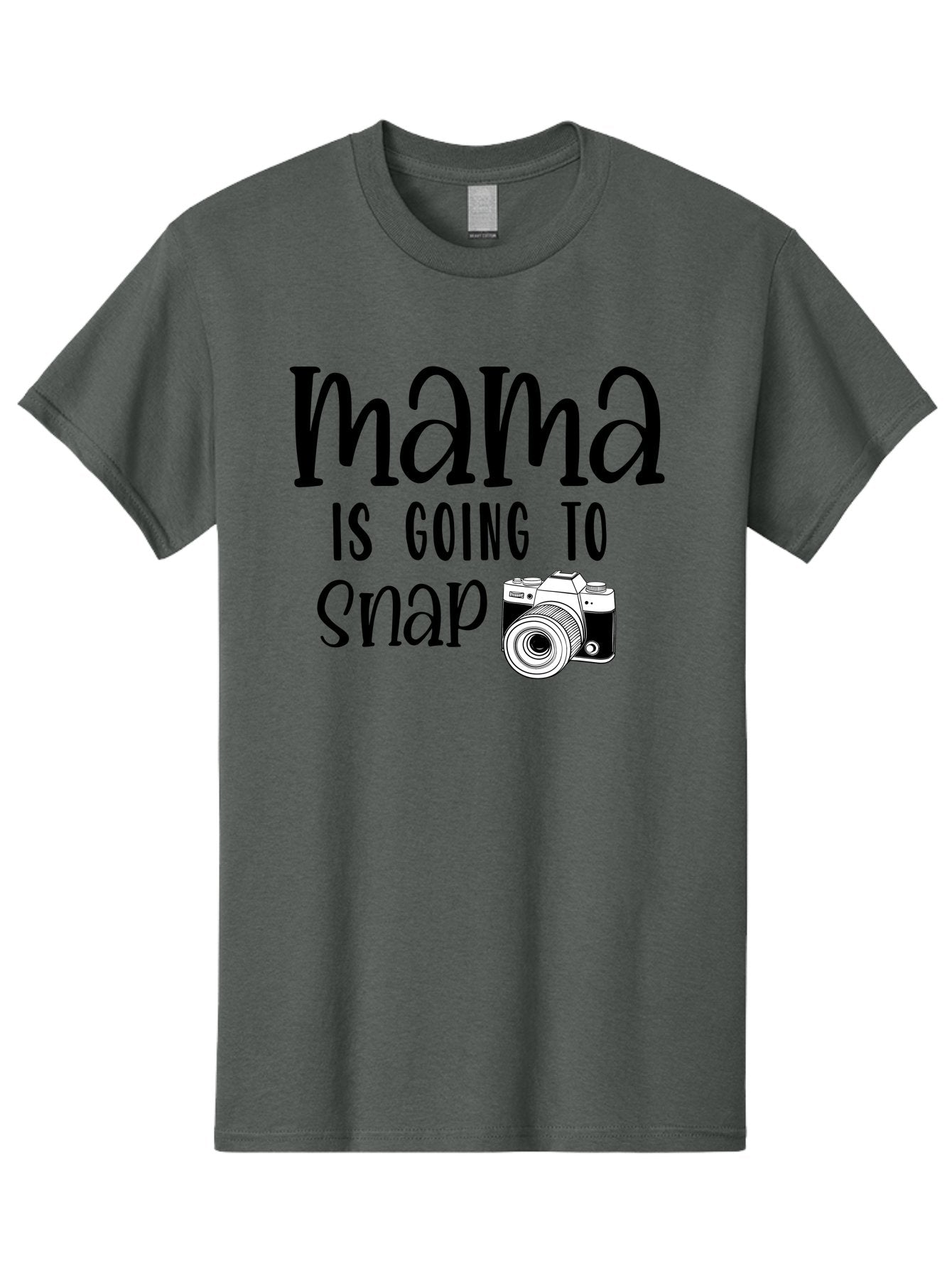 Mama-Is-Going-To-Snap Men'S Graphic Tee, 100% Cotton, Comfortable Casual Summer Wear, Machine Washable, Mama, Photography, Camera, Snap, Mom, Black Camera, Photography Humor, Motherhood, Photography Quote, Funny Mama Aad433
