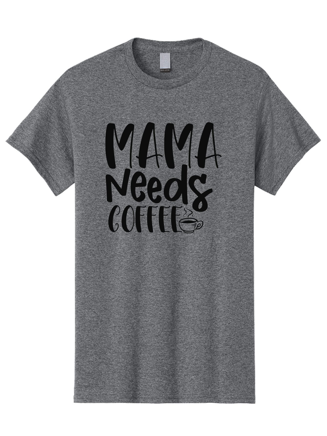 Mama-Needs-Coffee Men'S Graphic Tee, 100% Cotton, Comfortable Casual Summer Wear, Machine Washable, Funny Mom Quote, Coffee Humor, Motherhood, Caffeine Fix, Mom Life, Humorous Saying, Coffee Lover, Mama Needs Coffee Aad434 29