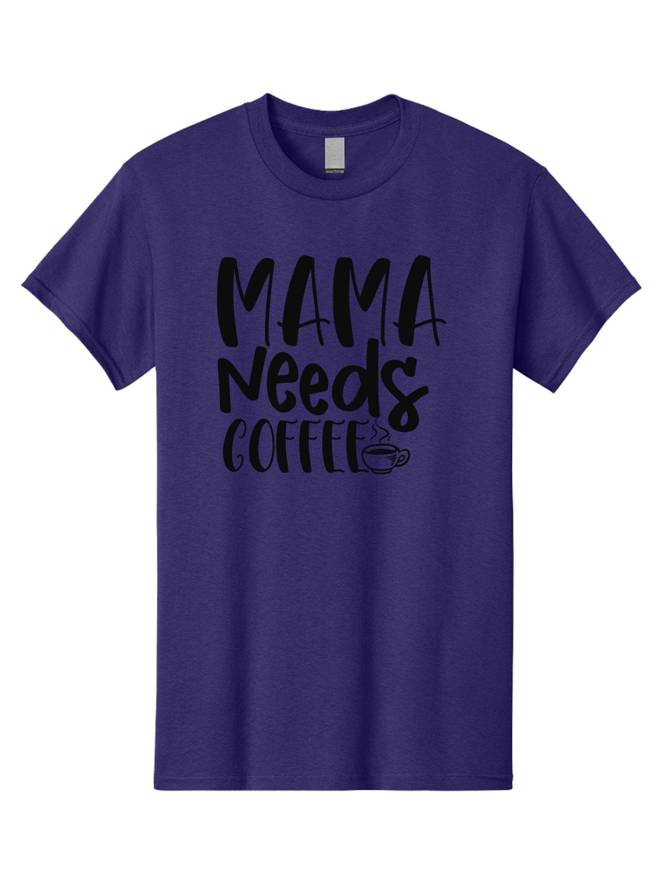 Mama-Needs-Coffee Men'S Graphic Tee, 100% Cotton, Comfortable Casual Summer Wear, Machine Washable, Funny Mom Quote, Coffee Humor, Motherhood, Caffeine Fix, Mom Life, Humorous Saying, Coffee Lover, Mama Needs Coffee Aad434 4