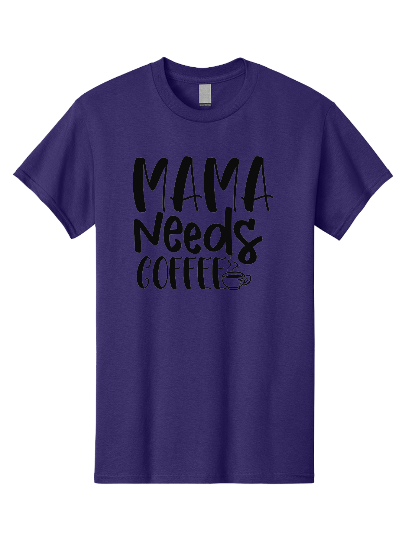 Mama-Needs-Coffee Men'S Graphic Tee, 100% Cotton, Comfortable Casual Summer Wear, Machine Washable, Funny Mom Quote, Coffee Humor, Motherhood, Caffeine Fix, Mom Life, Humorous Saying, Coffee Lover, Mama Needs Coffee Aad434 23
