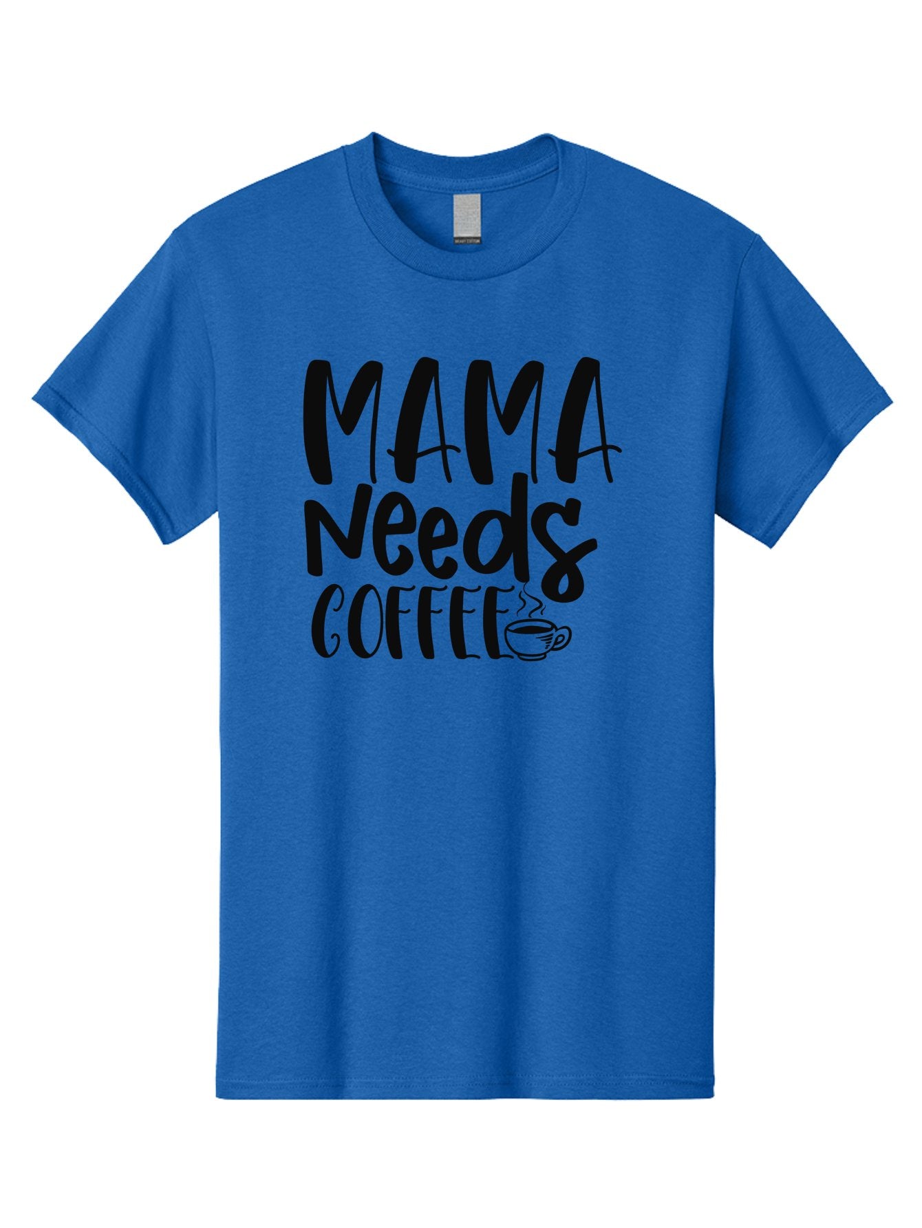 Mama-Needs-Coffee Men'S Graphic Tee, 100% Cotton, Comfortable Casual Summer Wear, Machine Washable, Funny Mom Quote, Coffee Humor, Motherhood, Caffeine Fix, Mom Life, Humorous Saying, Coffee Lover, Mama Needs Coffee Aad434 5