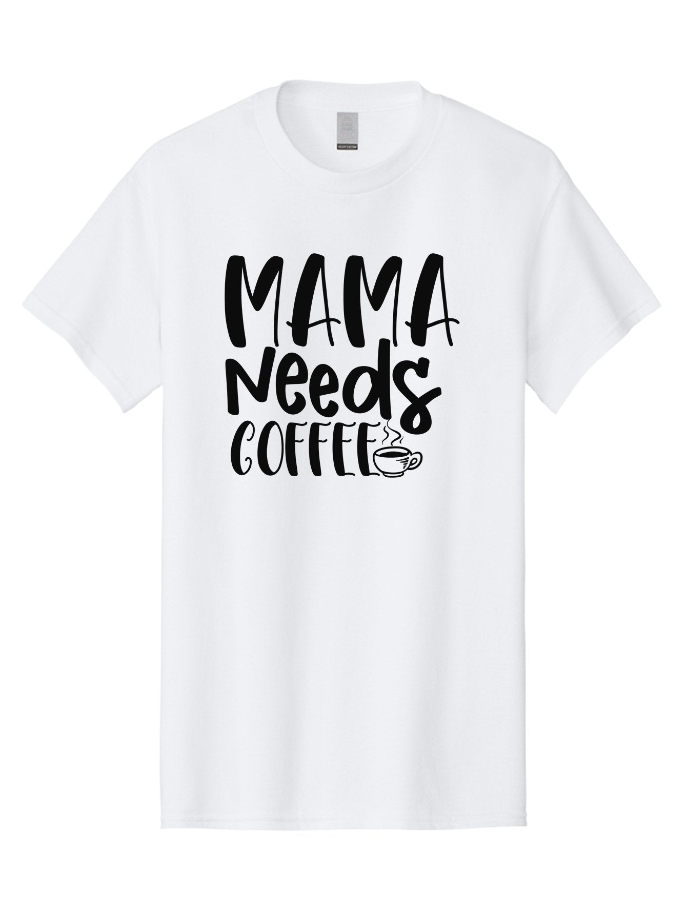 Mama-Needs-Coffee Men'S Graphic Tee, 100% Cotton, Comfortable Casual Summer Wear, Machine Washable, Funny Mom Quote, Coffee Humor, Motherhood, Caffeine Fix, Mom Life, Humorous Saying, Coffee Lover, Mama Needs Coffee Aad434 8