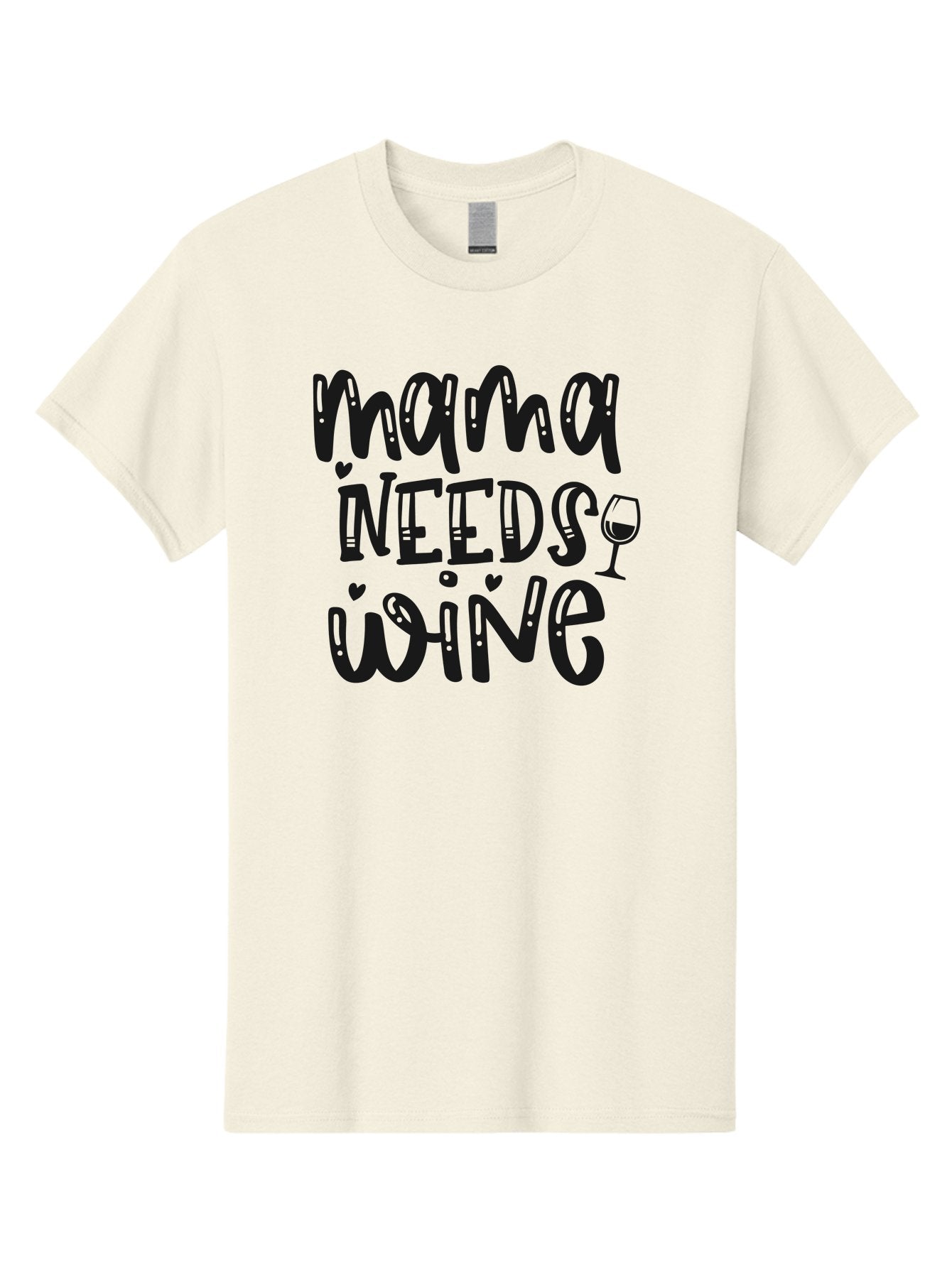 Mama-Needs-Wine Men'S Graphic Tee, 100% Cotton, Comfortable Casual Summer Wear, Machine Washable, Funny Quote, Wine Humor, Mama Needs Wine, Mom Life, Wine Lover, Humorous Saying, Witty Phrase, Mother'S Day Gift Aad435