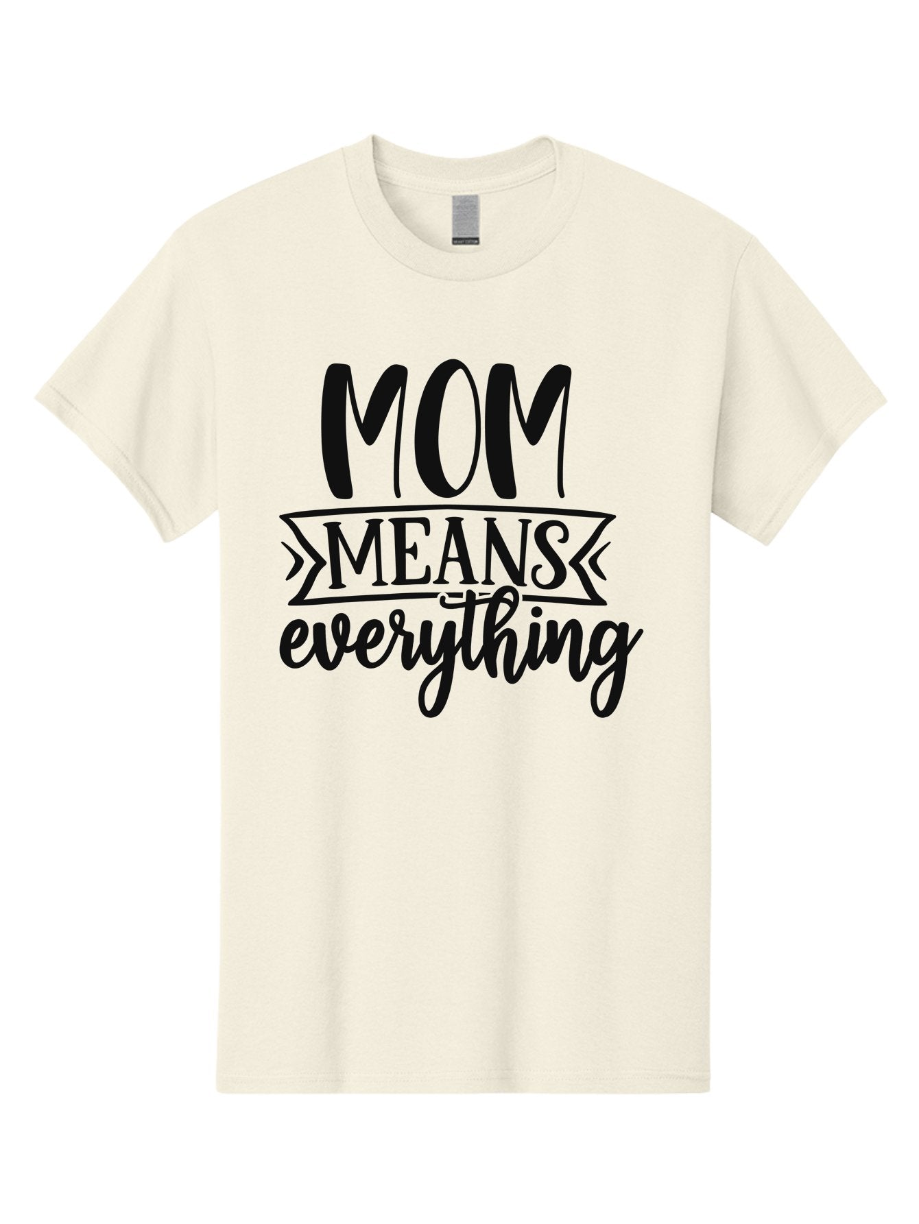 Mom-Means-Everything Men'S Graphic Tee, 100% Cotton, Comfortable Casual Summer Wear, Machine Washable, Mother'S Day Quote, Mom Means Everything, Mother'S Love, Mom Appreciation, Inspirational Quote, Family Values, Love And Care Aad442 11