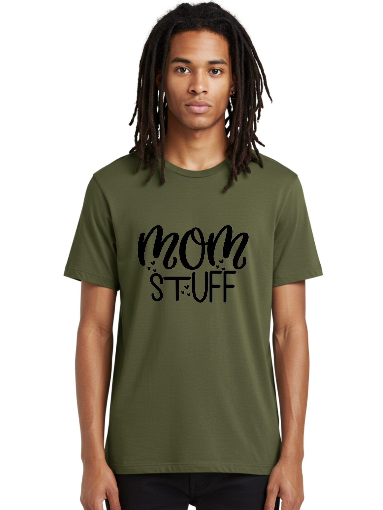 Mom-Stuff Men'S Graphic Tee, 100% Cotton, Comfortable Casual Summer Wear, Machine Washable, Mom Stuff, Motherhood, Mom Life, Heartwarming Design, Typography, Inspirational Quote, Motherly Love, Cute Graphics Aad443 8