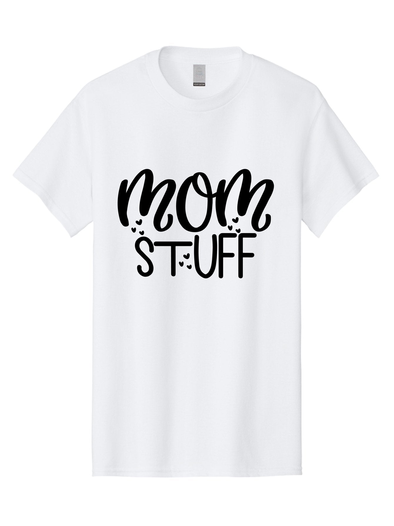 Mom-Stuff Men'S Graphic Tee, 100% Cotton, Comfortable Casual Summer Wear, Machine Washable, Mom Stuff, Motherhood, Mom Life, Heartwarming Design, Typography, Inspirational Quote, Motherly Love, Cute Graphics Aad443 3
