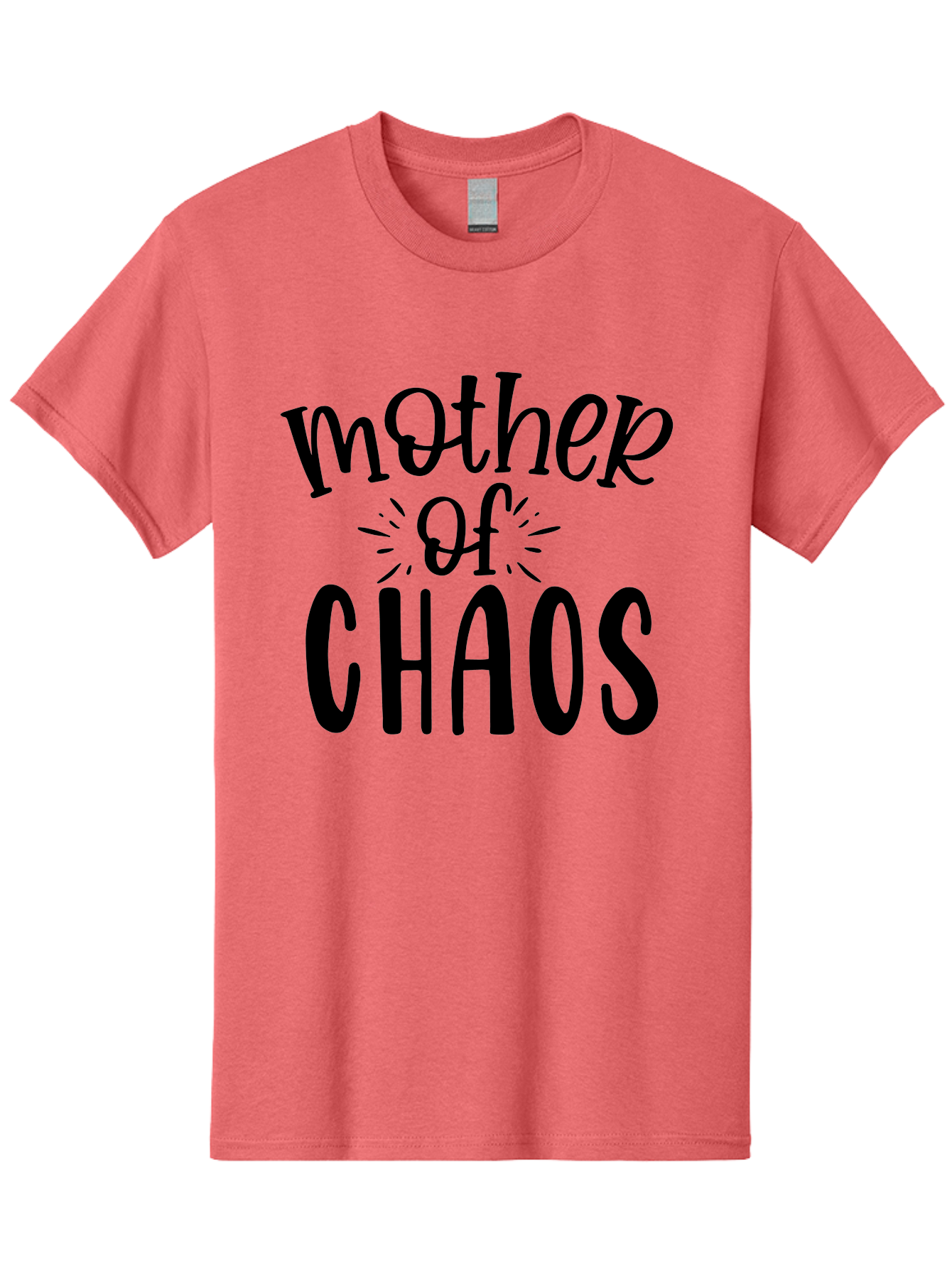 Mother-Of-Chaos Men'S Graphic Tee, 100% Cotton, Comfortable Casual Summer Wear, Machine Washable, Funny Mom Quote, Motherhood Humor, Chaotic Parenting, Mom Life, Humorous Saying, Quirky Mom, Chaos Coordinator, Parenting Jokes Aad447 9