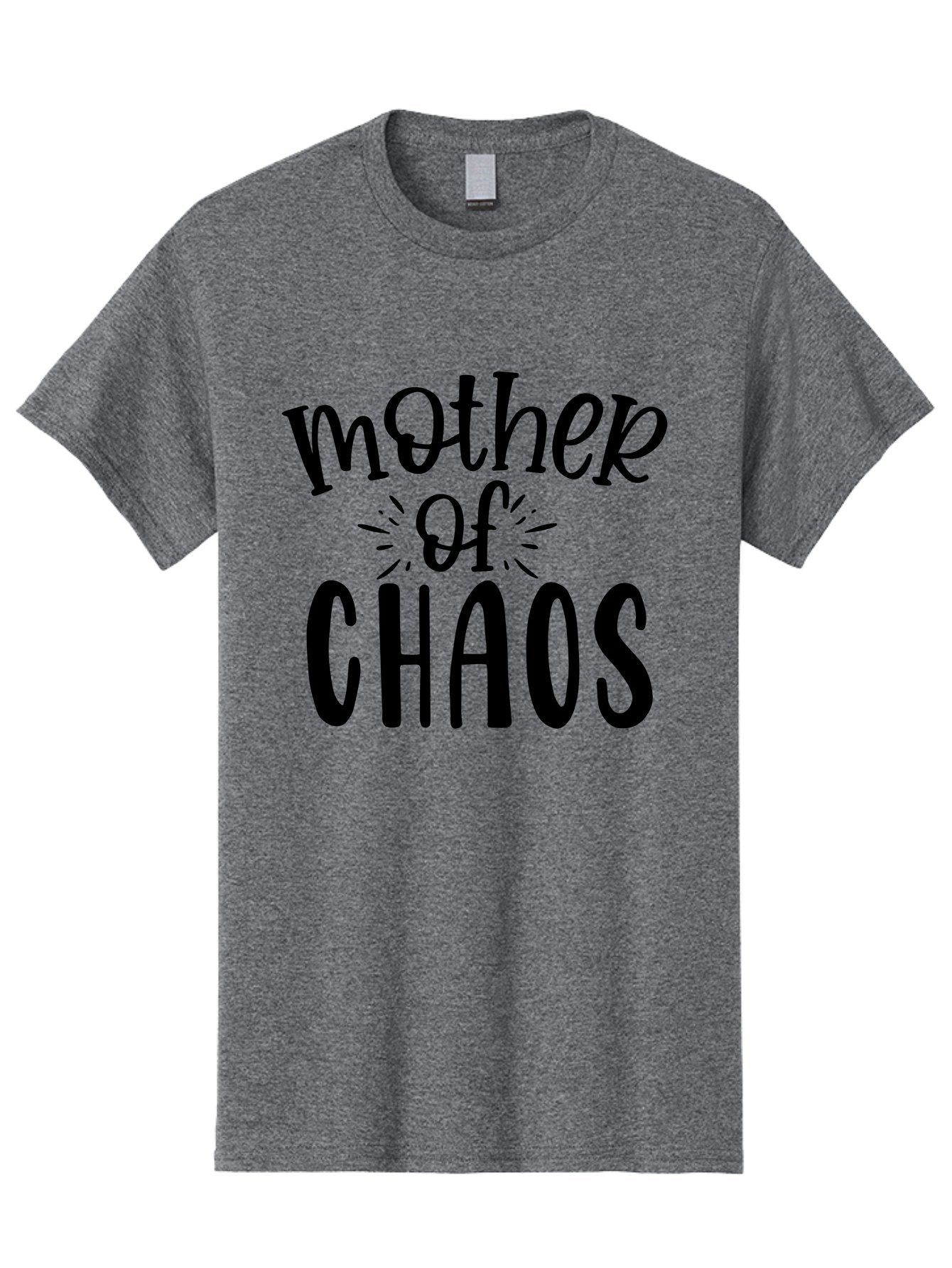 Mother-Of-Chaos Men'S Graphic Tee, 100% Cotton, Comfortable Casual Summer Wear, Machine Washable, Funny Mom Quote, Motherhood Humor, Chaotic Parenting, Mom Life, Humorous Saying, Quirky Mom, Chaos Coordinator, Parenting Jokes Aad447 3