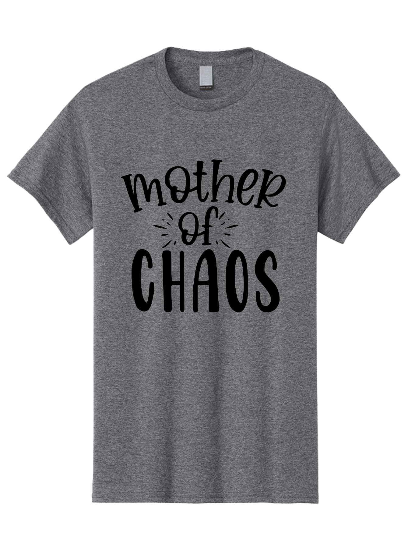 Mother-Of-Chaos Men'S Graphic Tee, 100% Cotton, Comfortable Casual Summer Wear, Machine Washable, Funny Mom Quote, Motherhood Humor, Chaotic Parenting, Mom Life, Humorous Saying, Quirky Mom, Chaos Coordinator, Parenting Jokes Aad447 17