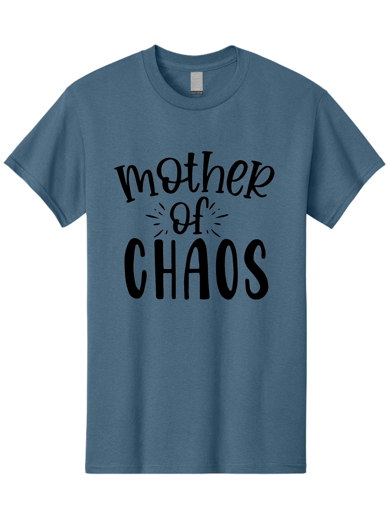 Mother-Of-Chaos Men'S Graphic Tee, 100% Cotton, Comfortable Casual Summer Wear, Machine Washable, Funny Mom Quote, Motherhood Humor, Chaotic Parenting, Mom Life, Humorous Saying, Quirky Mom, Chaos Coordinator, Parenting Jokes Aad447 13