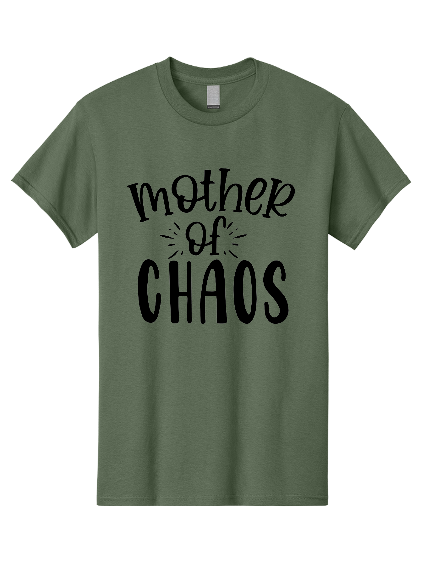 Mother-Of-Chaos Men'S Graphic Tee, 100% Cotton, Comfortable Casual Summer Wear, Machine Washable, Funny Mom Quote, Motherhood Humor, Chaotic Parenting, Mom Life, Humorous Saying, Quirky Mom, Chaos Coordinator, Parenting Jokes Aad447