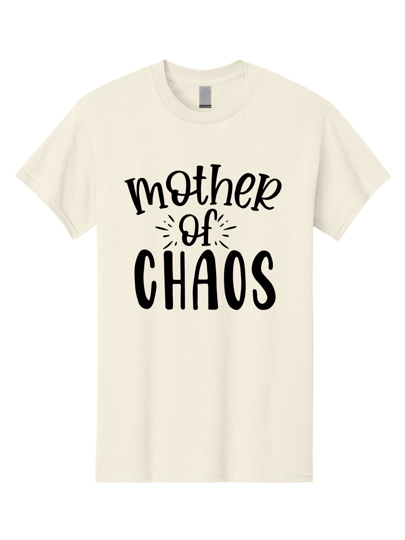 Mother-Of-Chaos Men'S Graphic Tee, 100% Cotton, Comfortable Casual Summer Wear, Machine Washable, Funny Mom Quote, Motherhood Humor, Chaotic Parenting, Mom Life, Humorous Saying, Quirky Mom, Chaos Coordinator, Parenting Jokes Aad447 10