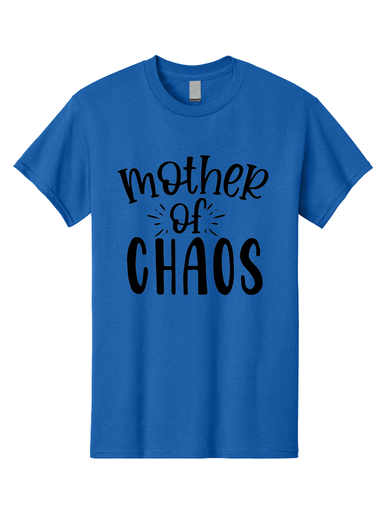 Mother-Of-Chaos Men'S Graphic Tee, 100% Cotton, Comfortable Casual Summer Wear, Machine Washable, Funny Mom Quote, Motherhood Humor, Chaotic Parenting, Mom Life, Humorous Saying, Quirky Mom, Chaos Coordinator, Parenting Jokes Aad447 3