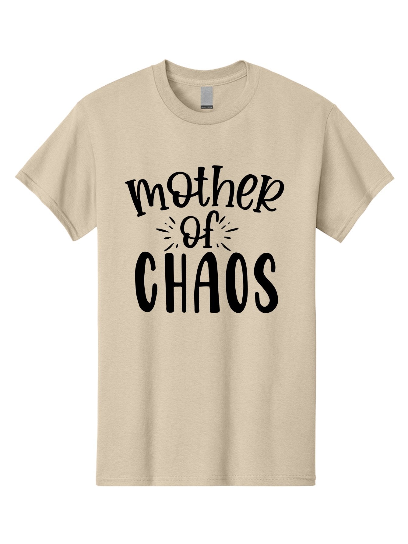 Mother-Of-Chaos Men'S Graphic Tee, 100% Cotton, Comfortable Casual Summer Wear, Machine Washable, Funny Mom Quote, Motherhood Humor, Chaotic Parenting, Mom Life, Humorous Saying, Quirky Mom, Chaos Coordinator, Parenting Jokes Aad447 13