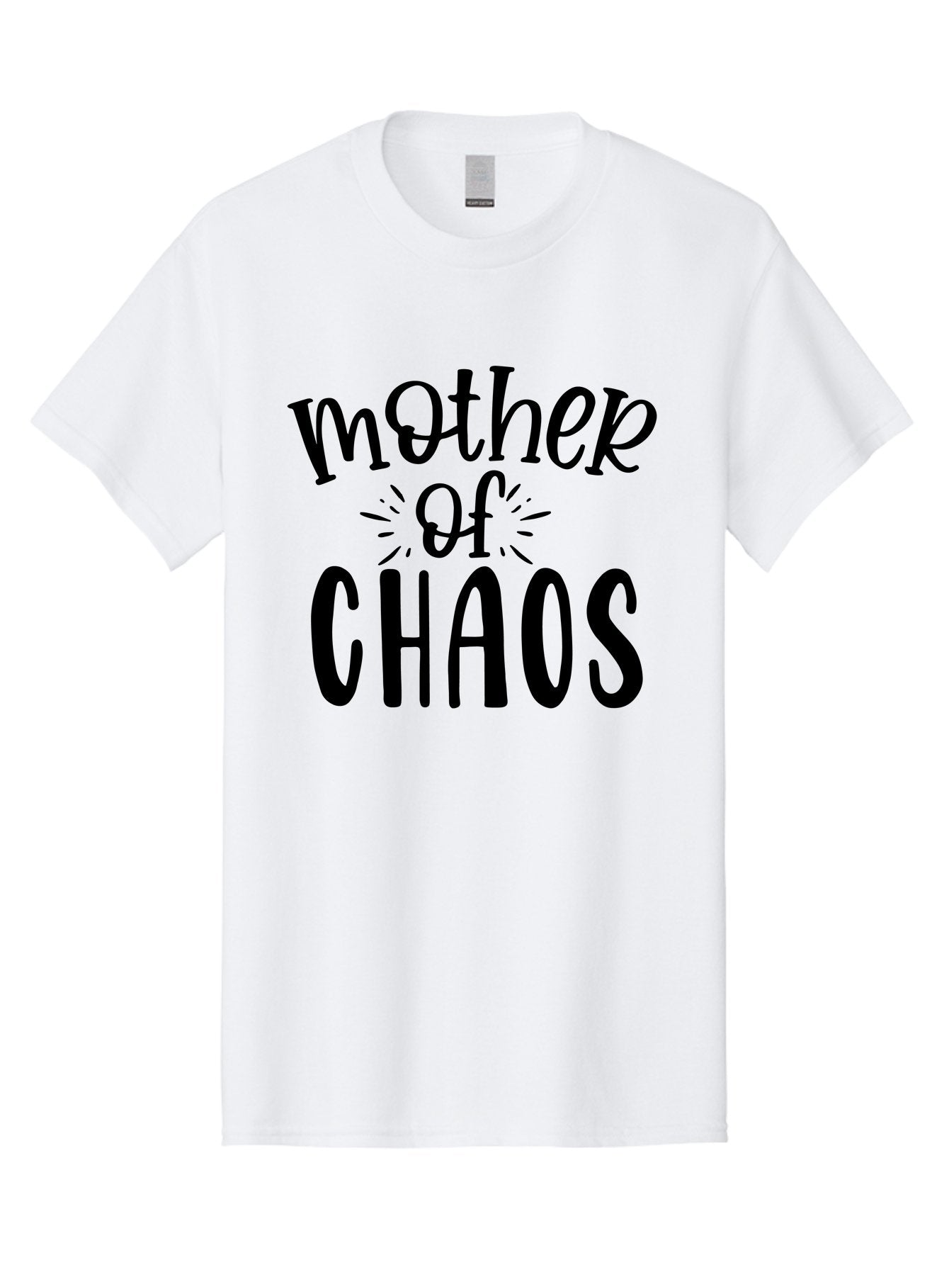 Mother-Of-Chaos Men'S Graphic Tee, 100% Cotton, Comfortable Casual Summer Wear, Machine Washable, Funny Mom Quote, Motherhood Humor, Chaotic Parenting, Mom Life, Humorous Saying, Quirky Mom, Chaos Coordinator, Parenting Jokes Aad447