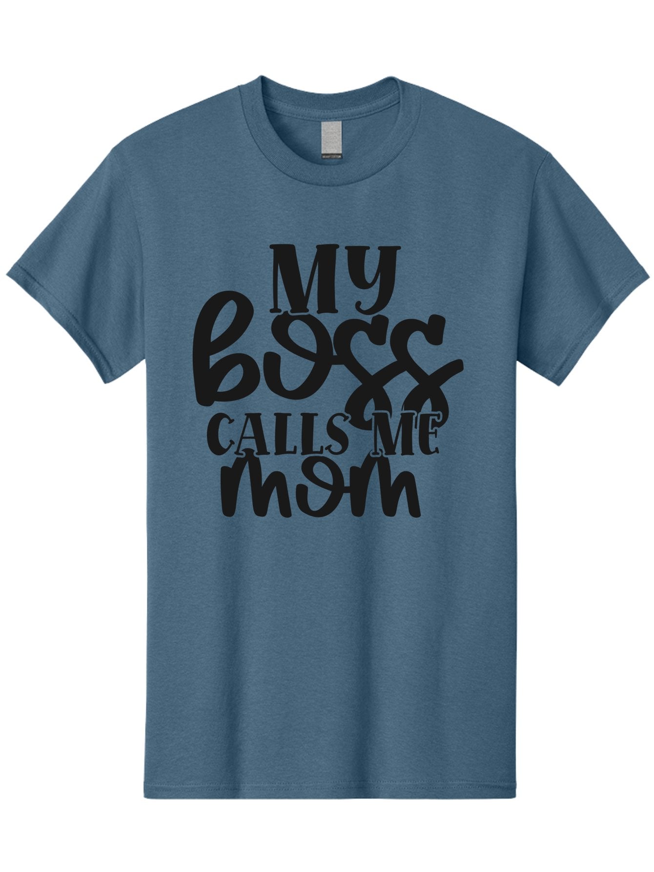 My-Boss-Calls-Me-Mom Men'S Graphic Tee, 100% Cotton, Comfortable Casual Summer Wear, Machine Washable, Funny Mom Quote, Working Mom Humor, Office Mom Joke, Mom Life, Workplace Humor, Motherhood, Working Mother, Office Humor Aad448 10