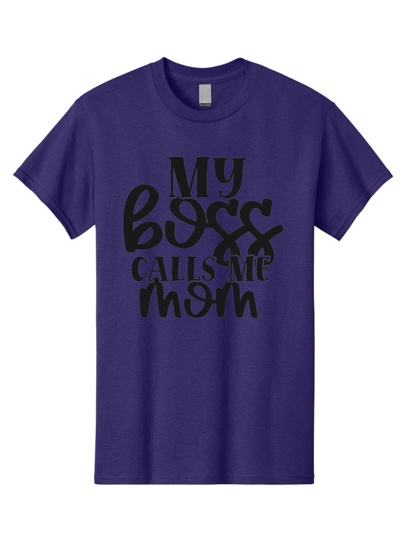 My-Boss-Calls-Me-Mom Men'S Graphic Tee, 100% Cotton, Comfortable Casual Summer Wear, Machine Washable, Funny Mom Quote, Working Mom Humor, Office Mom Joke, Mom Life, Workplace Humor, Motherhood, Working Mother, Office Humor Aad448 11