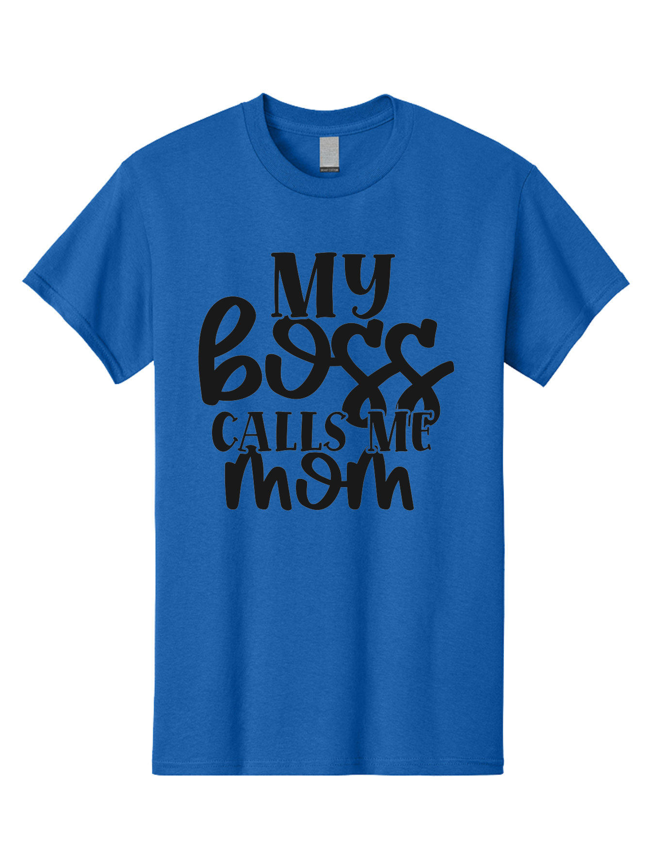 My-Boss-Calls-Me-Mom Men'S Graphic Tee, 100% Cotton, Comfortable Casual Summer Wear, Machine Washable, Funny Mom Quote, Working Mom Humor, Office Mom Joke, Mom Life, Workplace Humor, Motherhood, Working Mother, Office Humor Aad448 13