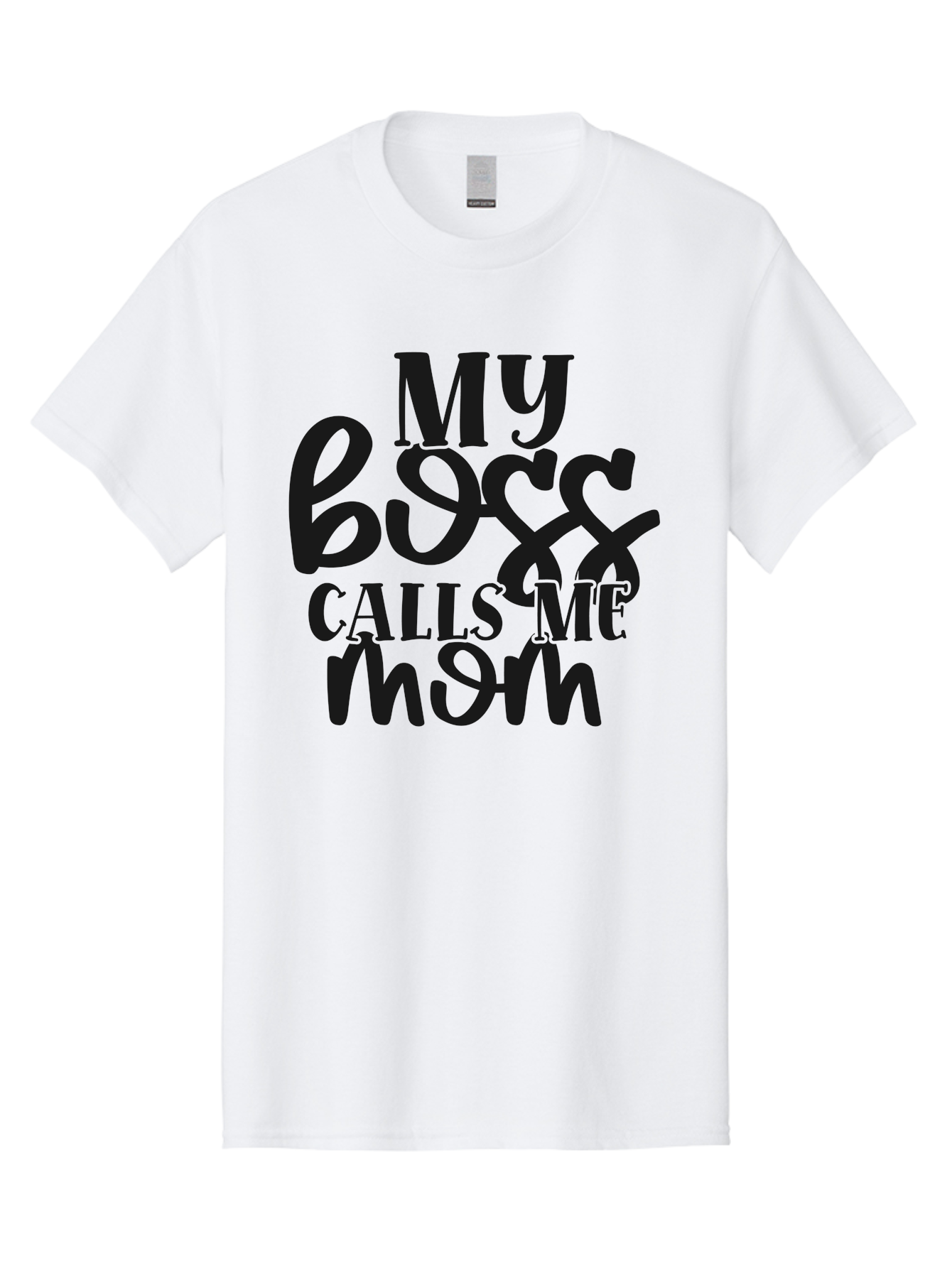 My-Boss-Calls-Me-Mom Men'S Graphic Tee, 100% Cotton, Comfortable Casual Summer Wear, Machine Washable, Funny Mom Quote, Working Mom Humor, Office Mom Joke, Mom Life, Workplace Humor, Motherhood, Working Mother, Office Humor Aad448 23
