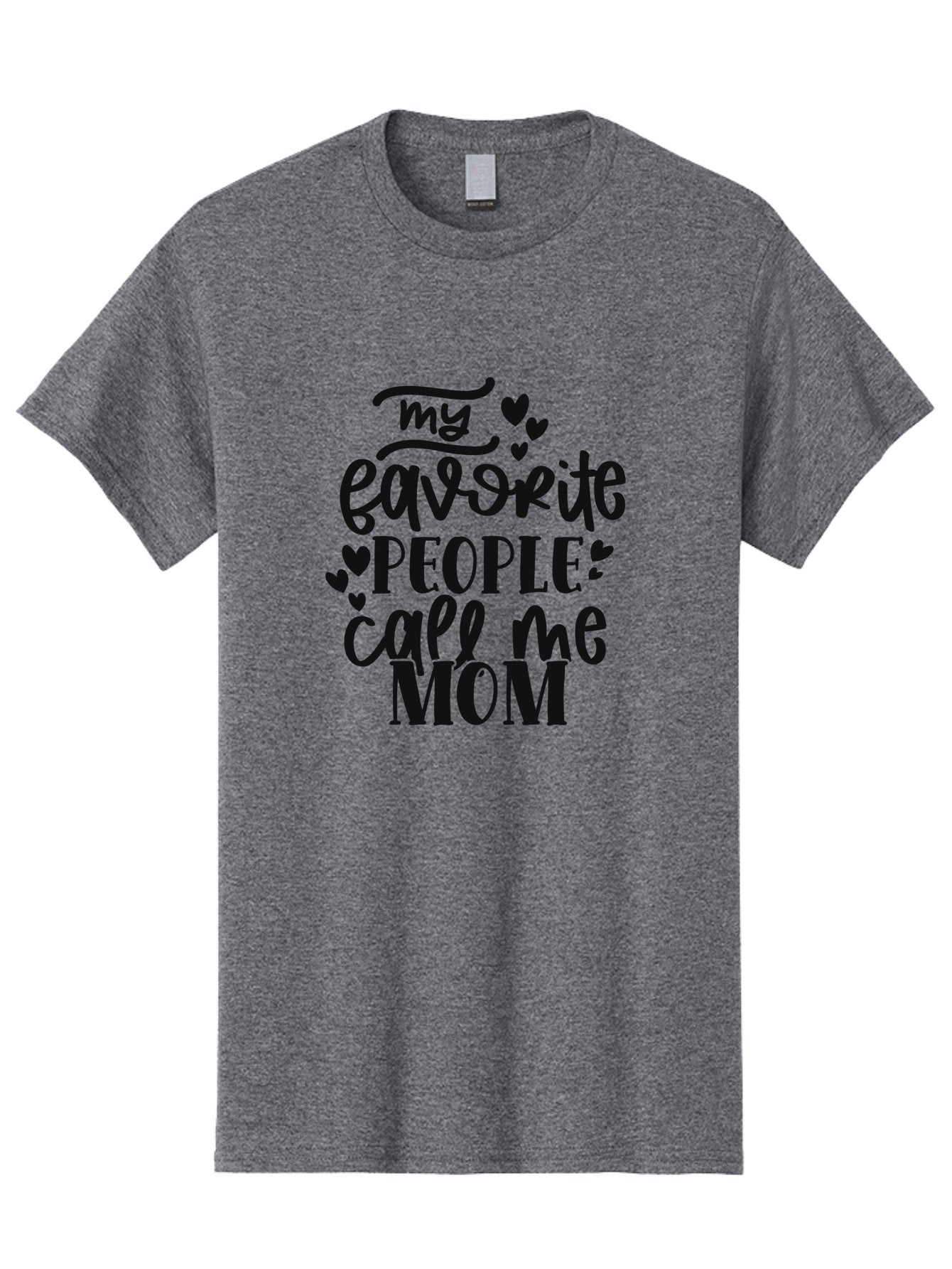 My-Favorite-People-Call-Me-Mom Men'S Graphic Tee, 100% Cotton, Comfortable Casual Summer Wear, Machine Washable, Mother'S Day Quote, Mom Love, Favorite People, Heartwarming Message, Family Love, Mom Appreciation, Inspirational Quote Aad450 12
