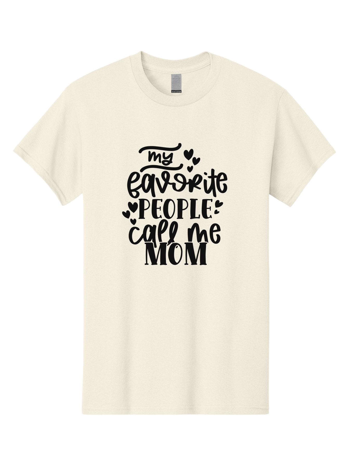 My-Favorite-People-Call-Me-Mom Men'S Graphic Tee, 100% Cotton, Comfortable Casual Summer Wear, Machine Washable, Mother'S Day Quote, Mom Love, Favorite People, Heartwarming Message, Family Love, Mom Appreciation, Inspirational Quote Aad450 4