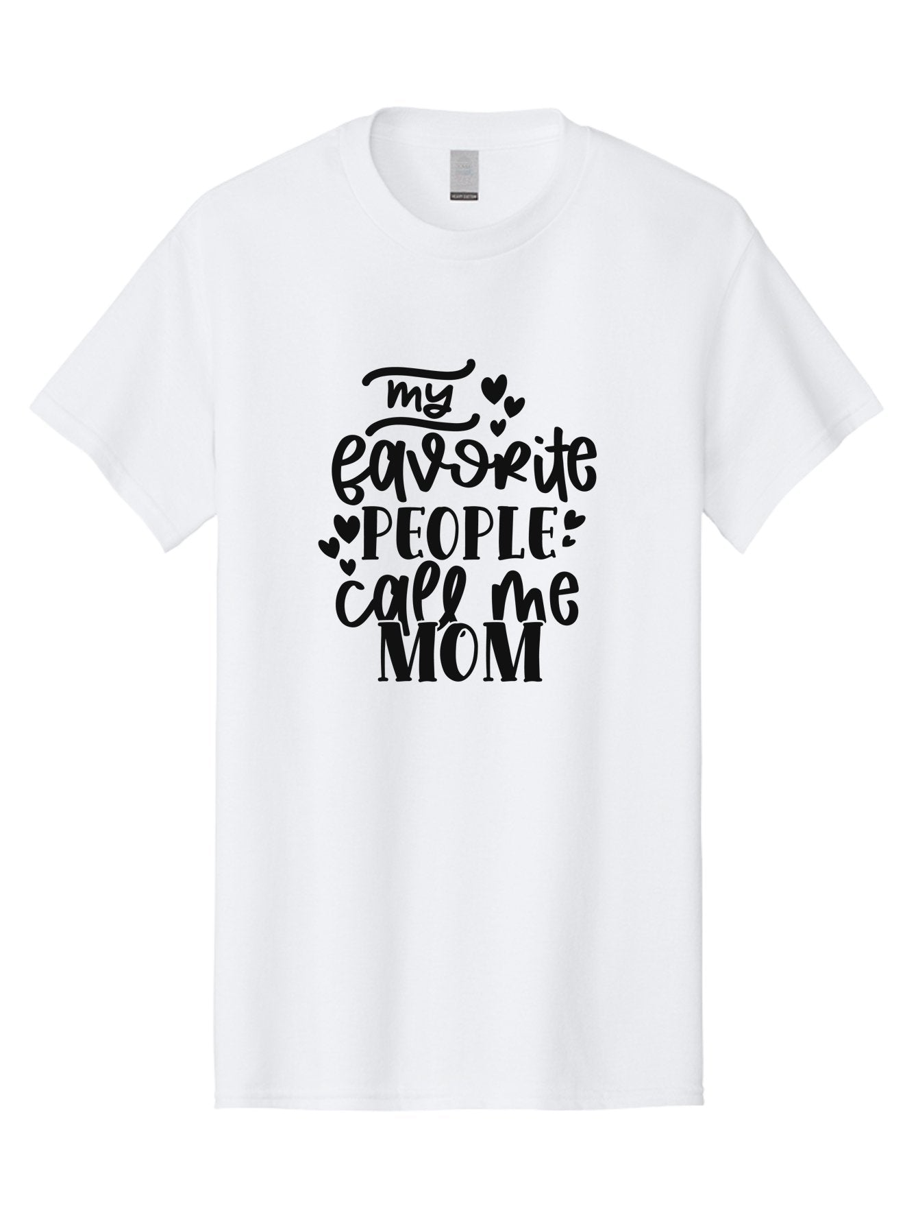 My-Favorite-People-Call-Me-Mom Men'S Graphic Tee, 100% Cotton, Comfortable Casual Summer Wear, Machine Washable, Mother'S Day Quote, Mom Love, Favorite People, Heartwarming Message, Family Love, Mom Appreciation, Inspirational Quote Aad450 7