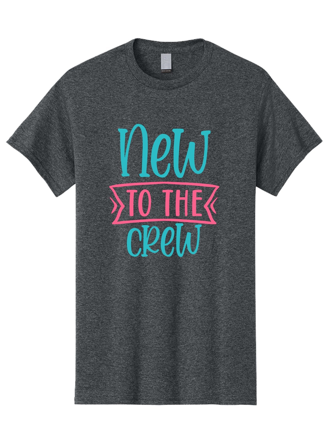New-To-The-Crew Men'S Graphic Tee, 100% Cotton, Comfortable Casual Summer Wear, Machine Washable, New Team Member, Welcome Message, Modern Typography, Stylized Text, Vibrant Colors, Greeting Card, Team Introduction, Friendly Tone Aad454 4