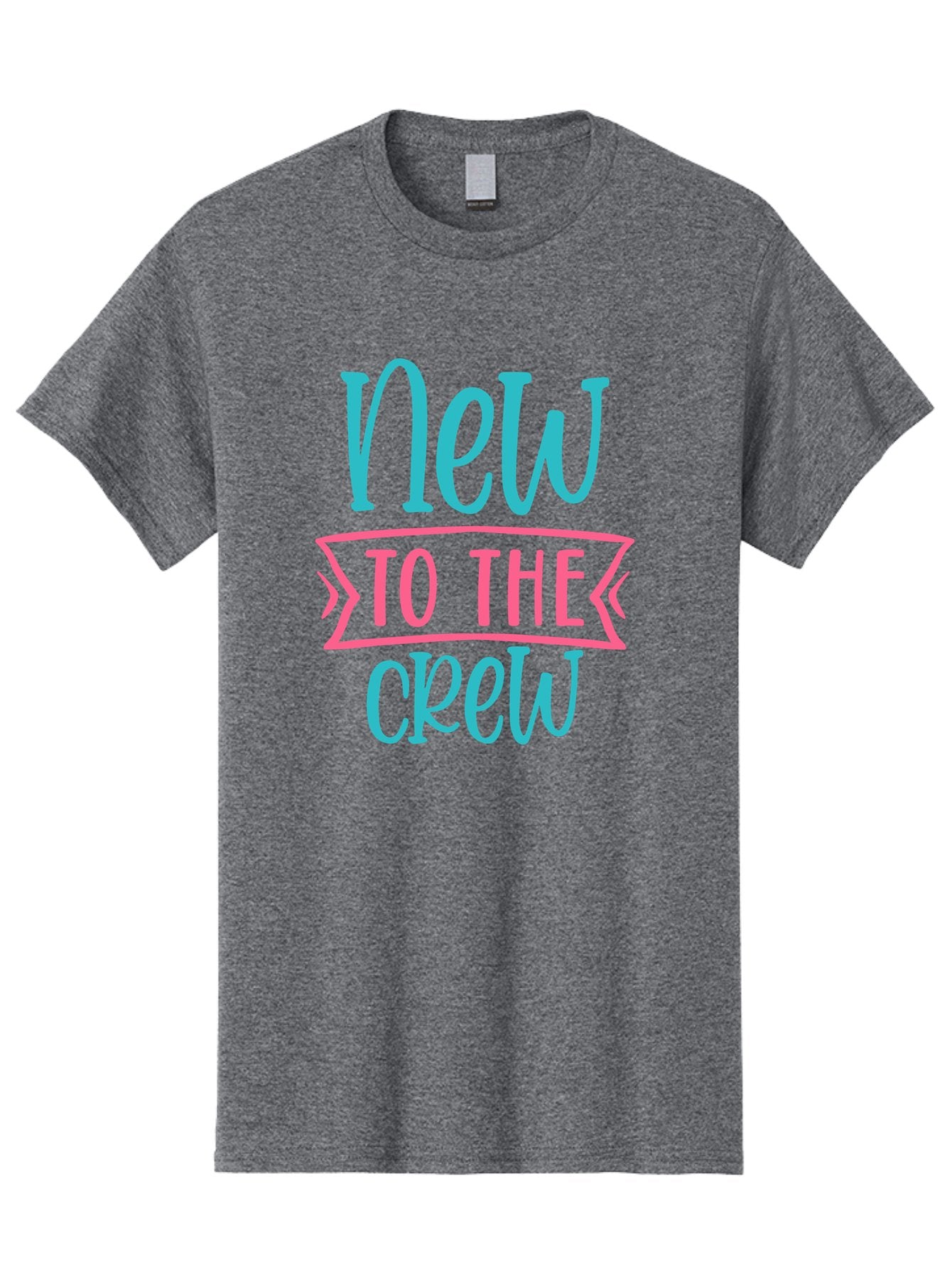 New-To-The-Crew Men'S Graphic Tee, 100% Cotton, Comfortable Casual Summer Wear, Machine Washable, New Team Member, Welcome Message, Modern Typography, Stylized Text, Vibrant Colors, Greeting Card, Team Introduction, Friendly Tone Aad454 12