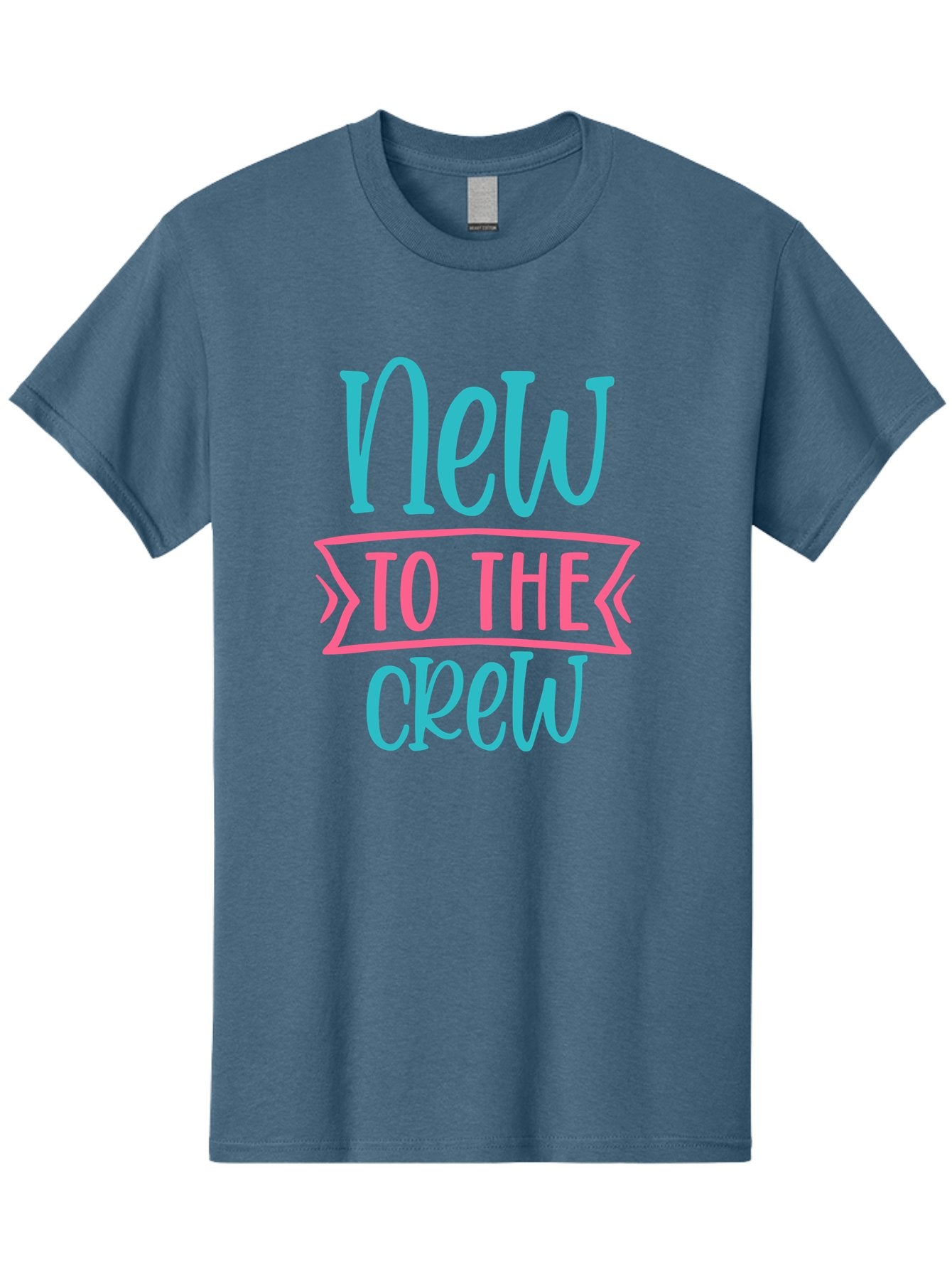 New-To-The-Crew Men'S Graphic Tee, 100% Cotton, Comfortable Casual Summer Wear, Machine Washable, New Team Member, Welcome Message, Modern Typography, Stylized Text, Vibrant Colors, Greeting Card, Team Introduction, Friendly Tone Aad454 10