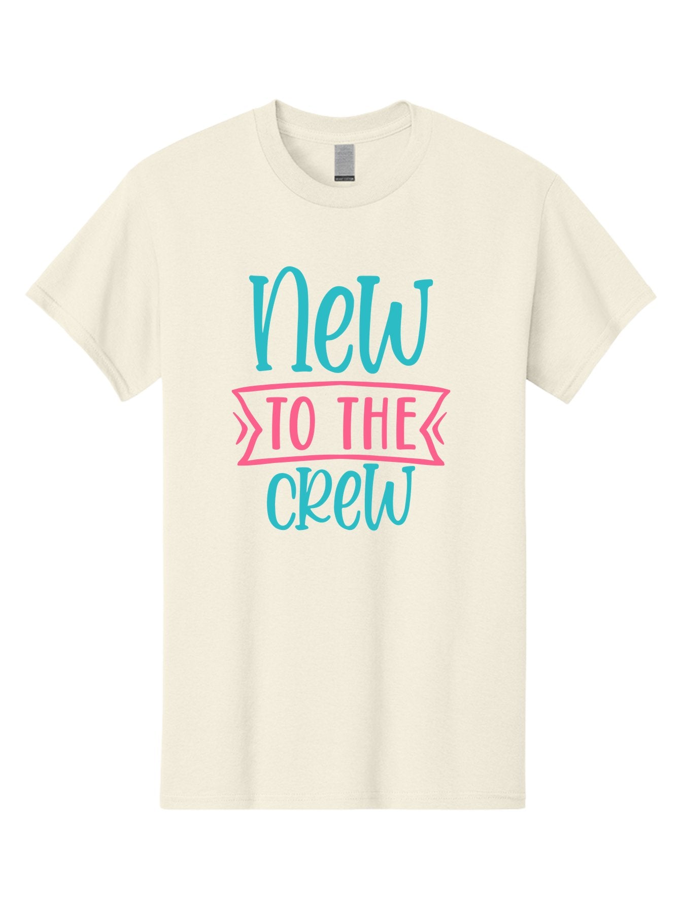New-To-The-Crew Men'S Graphic Tee, 100% Cotton, Comfortable Casual Summer Wear, Machine Washable, New Team Member, Welcome Message, Modern Typography, Stylized Text, Vibrant Colors, Greeting Card, Team Introduction, Friendly Tone Aad454 7