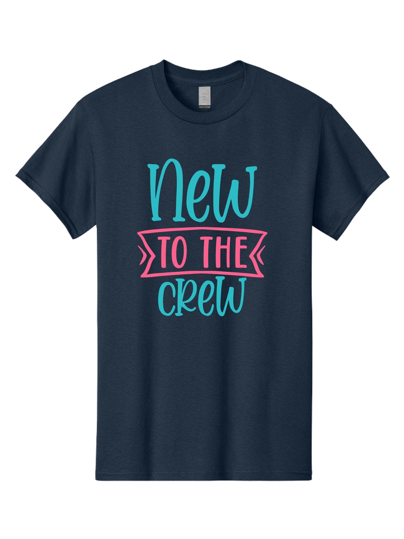 New-To-The-Crew Men'S Graphic Tee, 100% Cotton, Comfortable Casual Summer Wear, Machine Washable, New Team Member, Welcome Message, Modern Typography, Stylized Text, Vibrant Colors, Greeting Card, Team Introduction, Friendly Tone Aad454 15