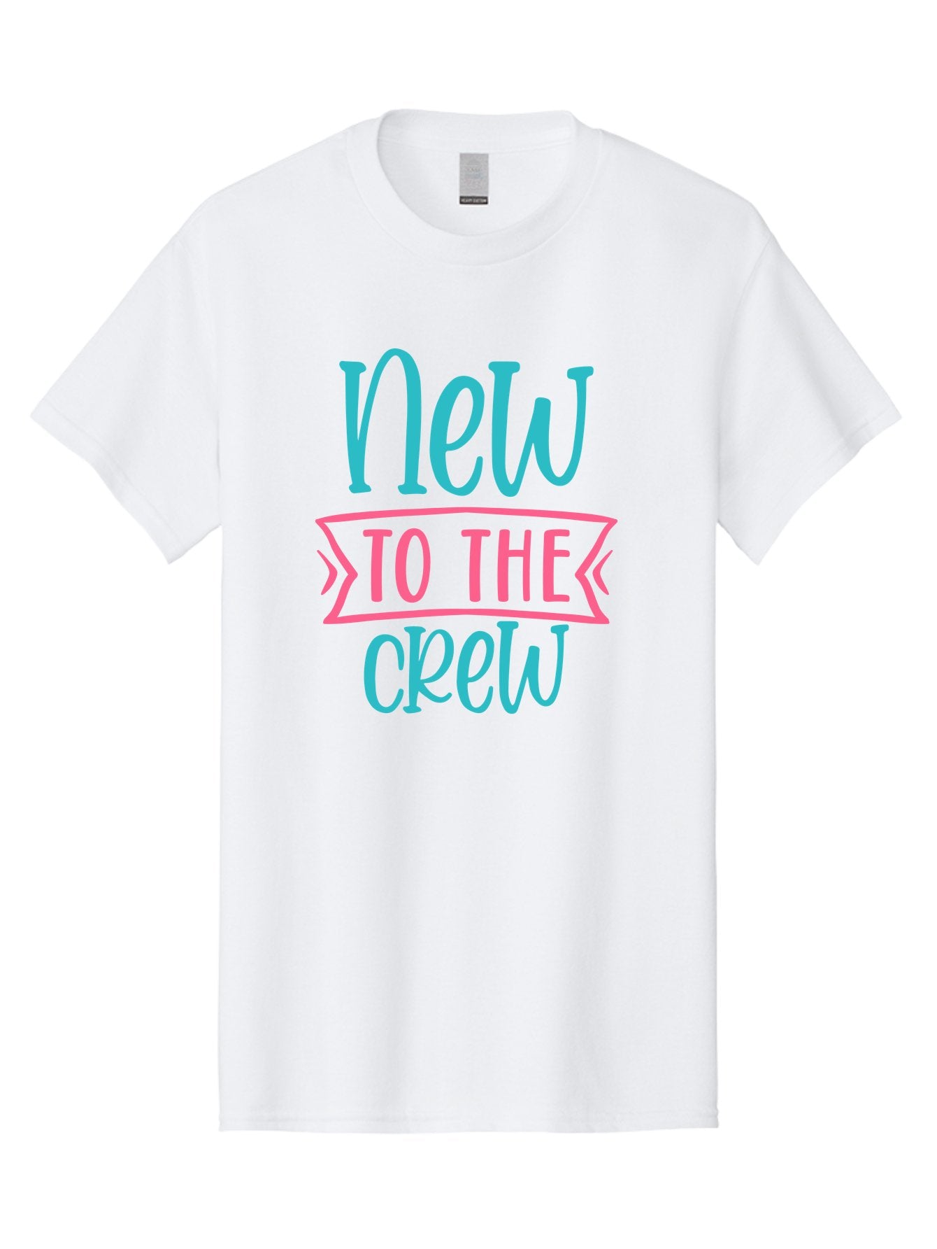 New-To-The-Crew Men'S Graphic Tee, 100% Cotton, Comfortable Casual Summer Wear, Machine Washable, New Team Member, Welcome Message, Modern Typography, Stylized Text, Vibrant Colors, Greeting Card, Team Introduction, Friendly Tone Aad454 11