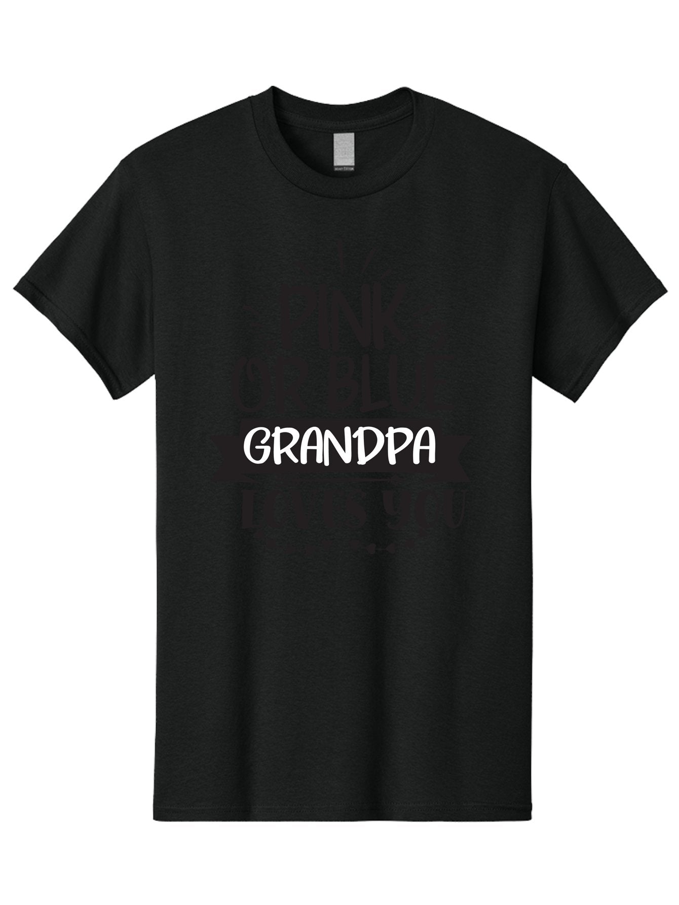 Pink-Or-Blue-Grandpa Men'S Graphic Tee, 100% Cotton, Comfortable Casual Summer Wear, Machine Washable, Grandpa Love, Baby Reveal, Pink Or Blue, Grandpa Quote, Baby Shower Gift, Grandpa To Be, Baby Announcement Aad459 8