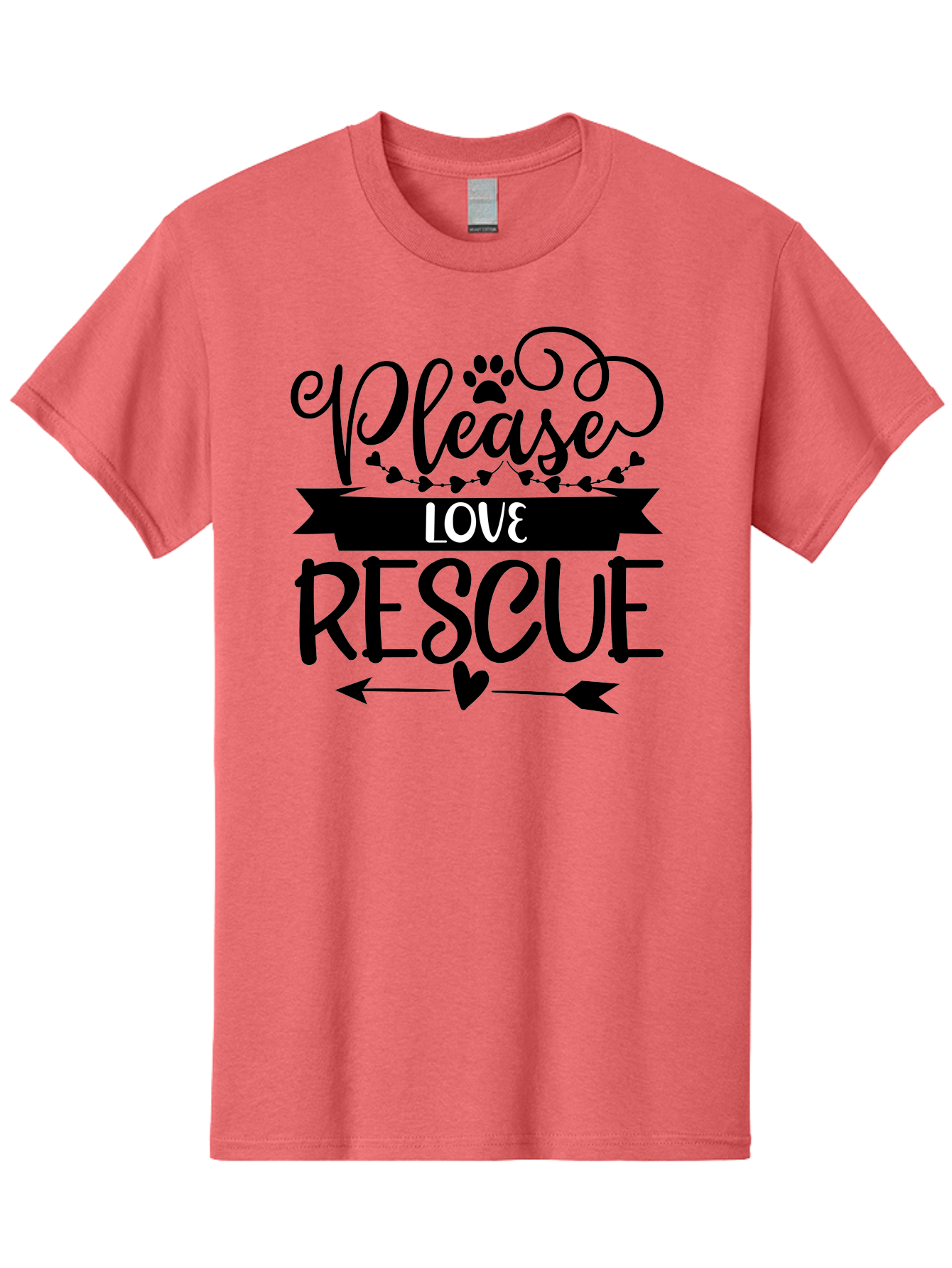 Please-Love-Rescue Men'S Graphic Tee, 100% Cotton, Comfortable Casual Summer Wear, Machine Washable, Animal Rescue, Pet Adoption, Love Animals, Adopt Don'T Shop, Animal Welfare, Charity Support, Kindness To Animals, Rescue Mission Aad464 17