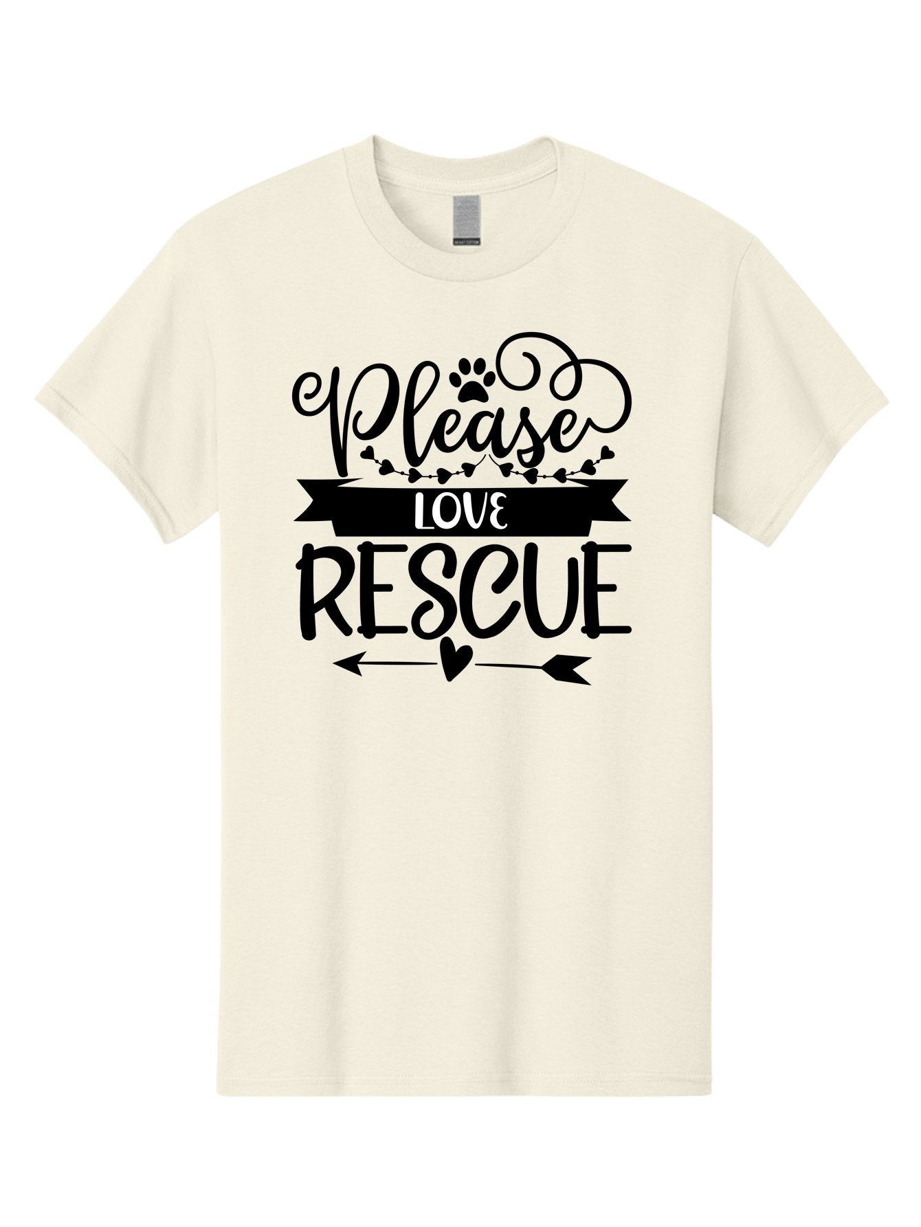 Please-Love-Rescue Men'S Graphic Tee, 100% Cotton, Comfortable Casual Summer Wear, Machine Washable, Animal Rescue, Pet Adoption, Love Animals, Adopt Don'T Shop, Animal Welfare, Charity Support, Kindness To Animals, Rescue Mission Aad464 6