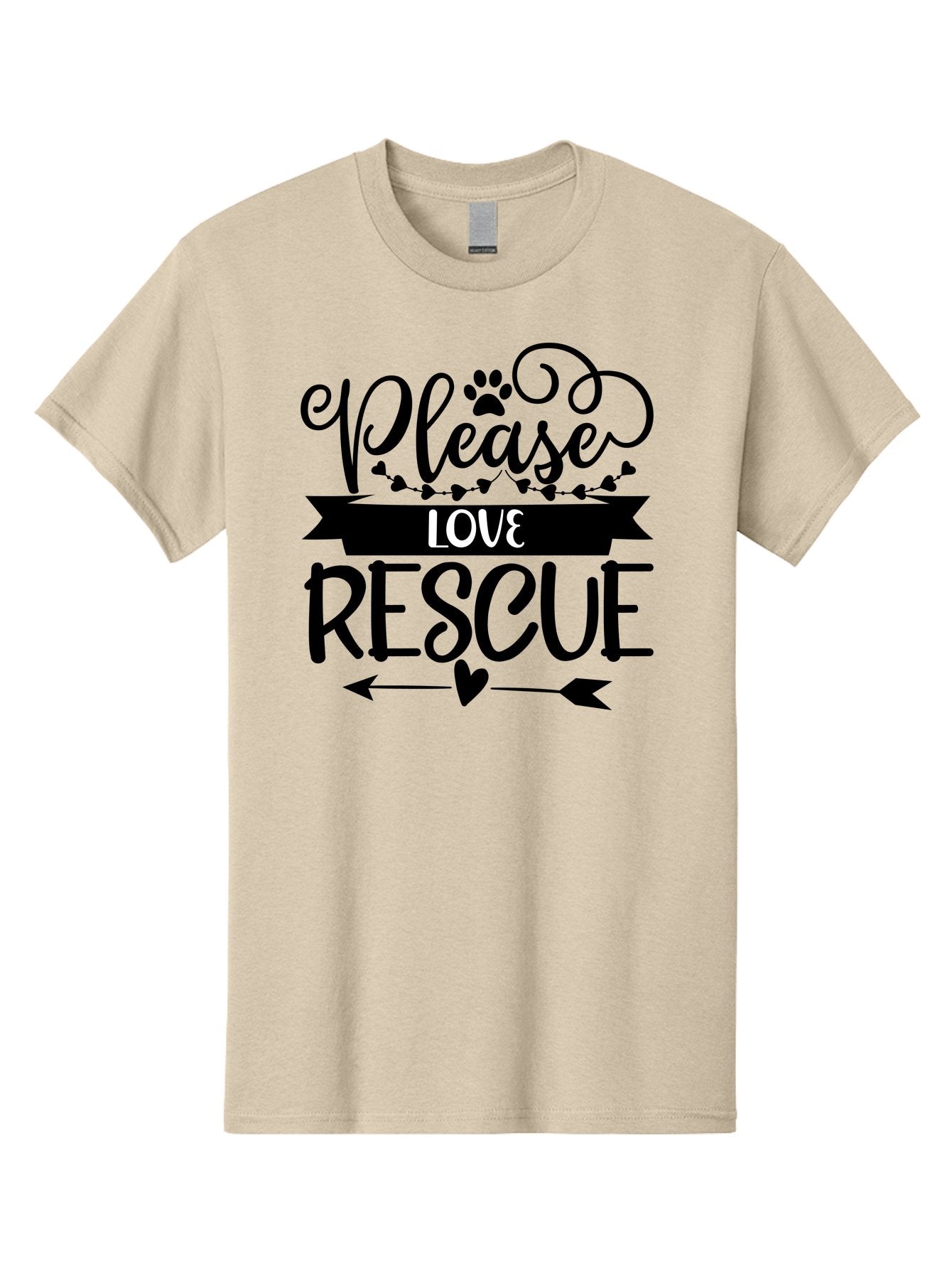 Please-Love-Rescue Men'S Graphic Tee, 100% Cotton, Comfortable Casual Summer Wear, Machine Washable, Animal Rescue, Pet Adoption, Love Animals, Adopt Don'T Shop, Animal Welfare, Charity Support, Kindness To Animals, Rescue Mission Aad464 15