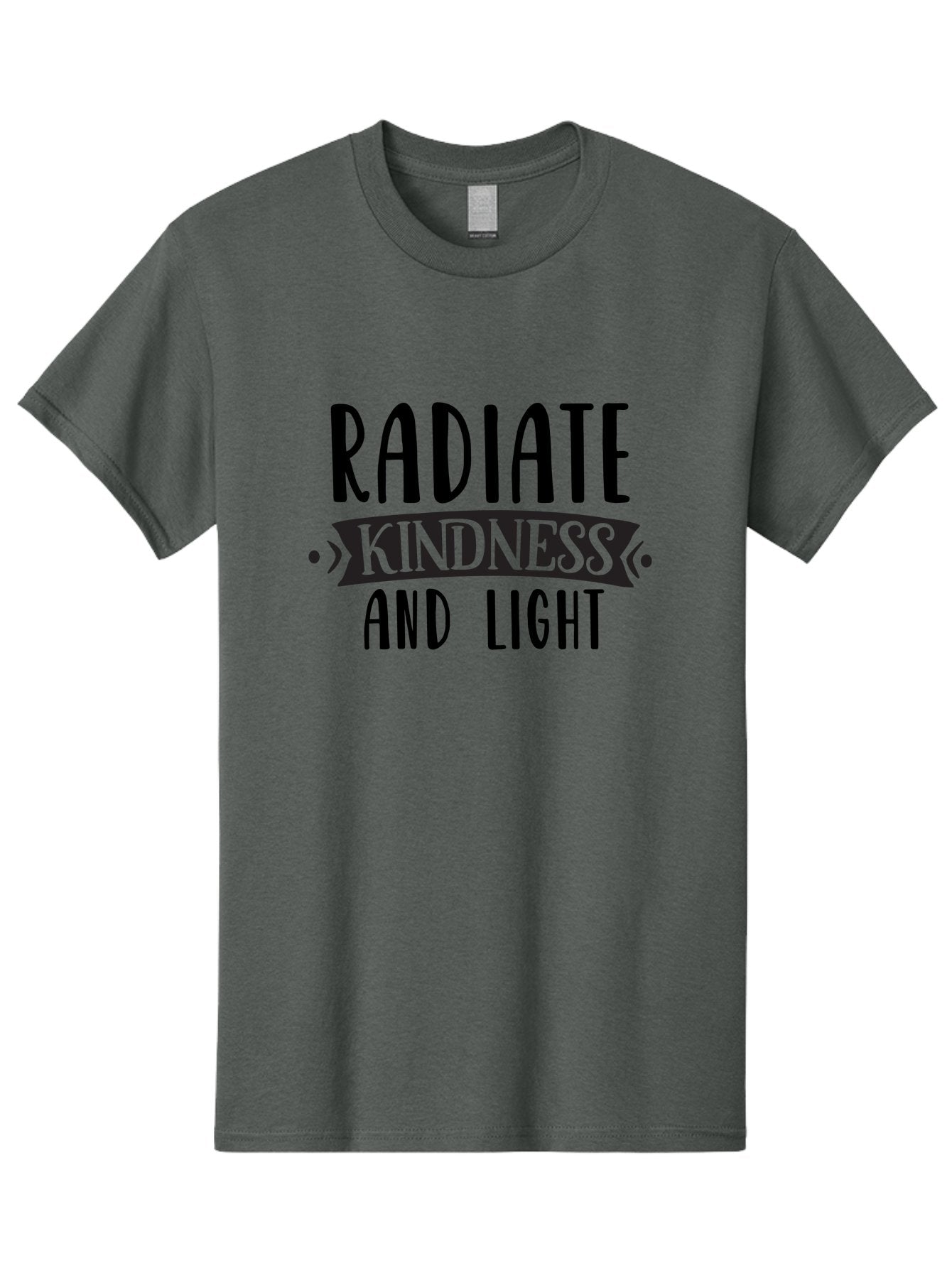 Radiate-Kindness-And-Light Men'S Graphic Tee, 100% Cotton, Comfortable Casual Summer Wear, Machine Washable, Inspirational Quote, Kindness Matters, Spread Love, Positive Affirmation, Motivational Phrase, Uplifting Message, Kindness And Light Aad472 12