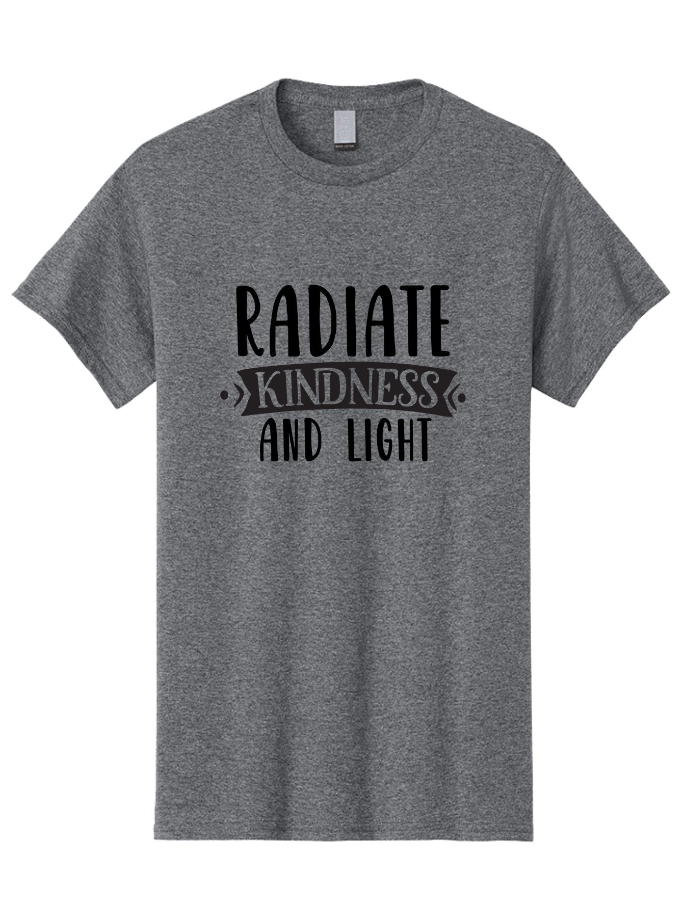 Radiate-Kindness-And-Light Men'S Graphic Tee, 100% Cotton, Comfortable Casual Summer Wear, Machine Washable, Inspirational Quote, Kindness Matters, Spread Love, Positive Affirmation, Motivational Phrase, Uplifting Message, Kindness And Light Aad472 11